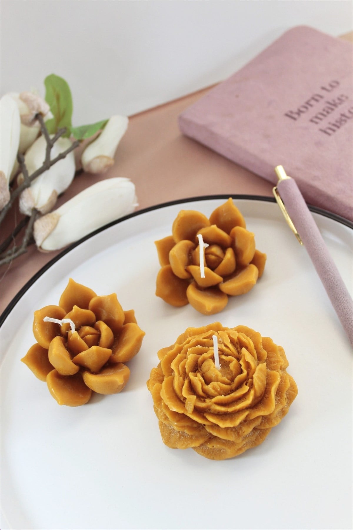 Sonbahar Mum Set ( 3 adet )