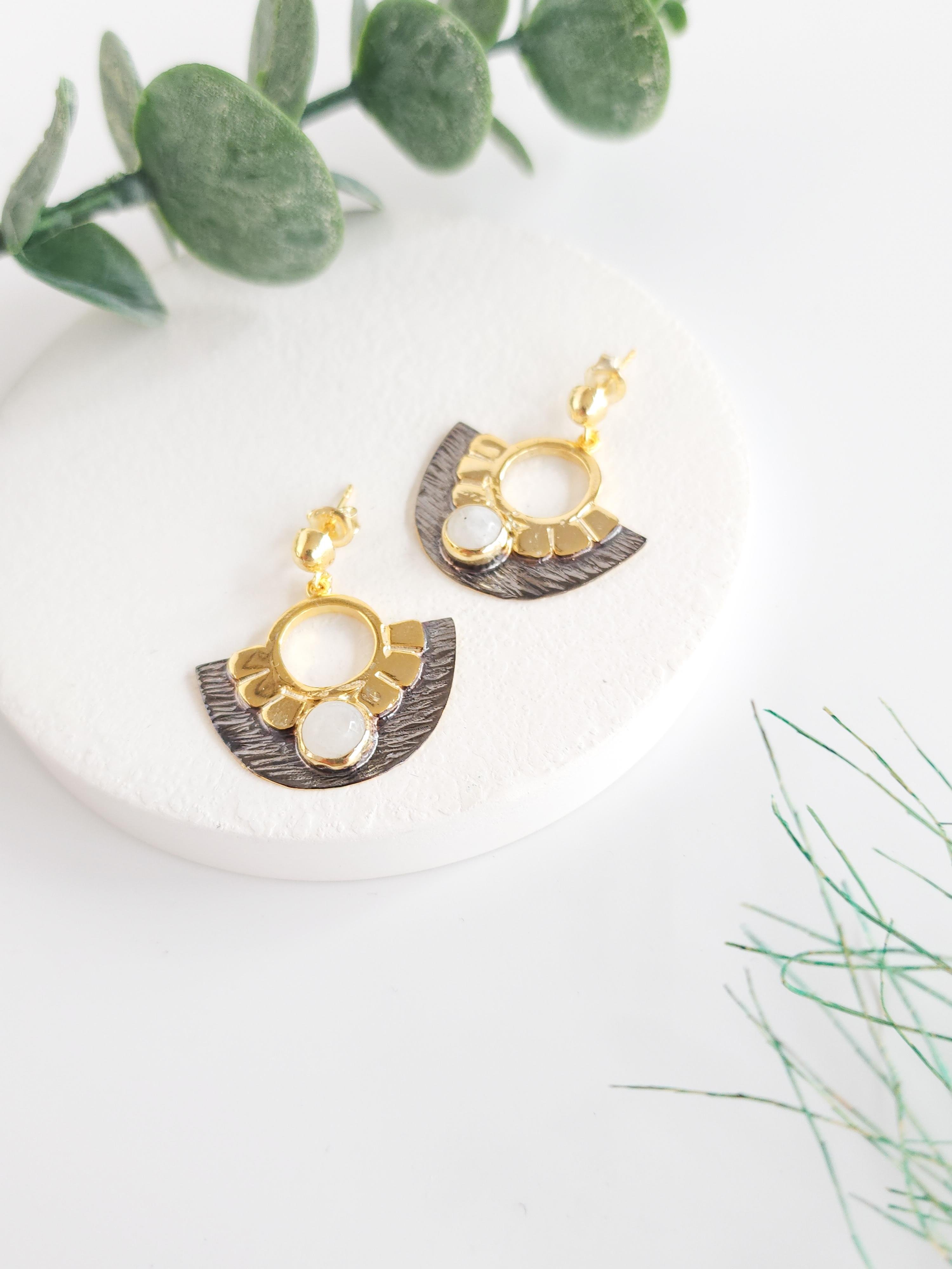 Tasarım Doğal Taş Küpe