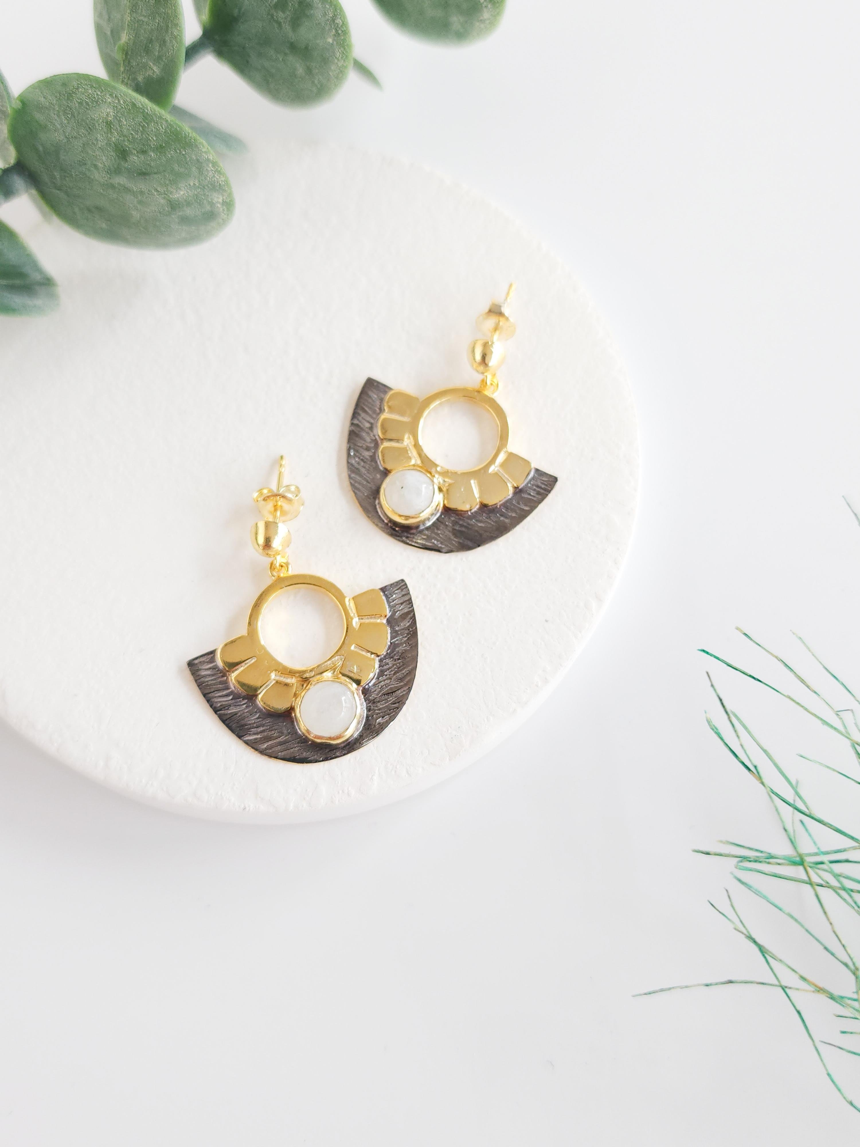 Tasarım Doğal Taş Küpe