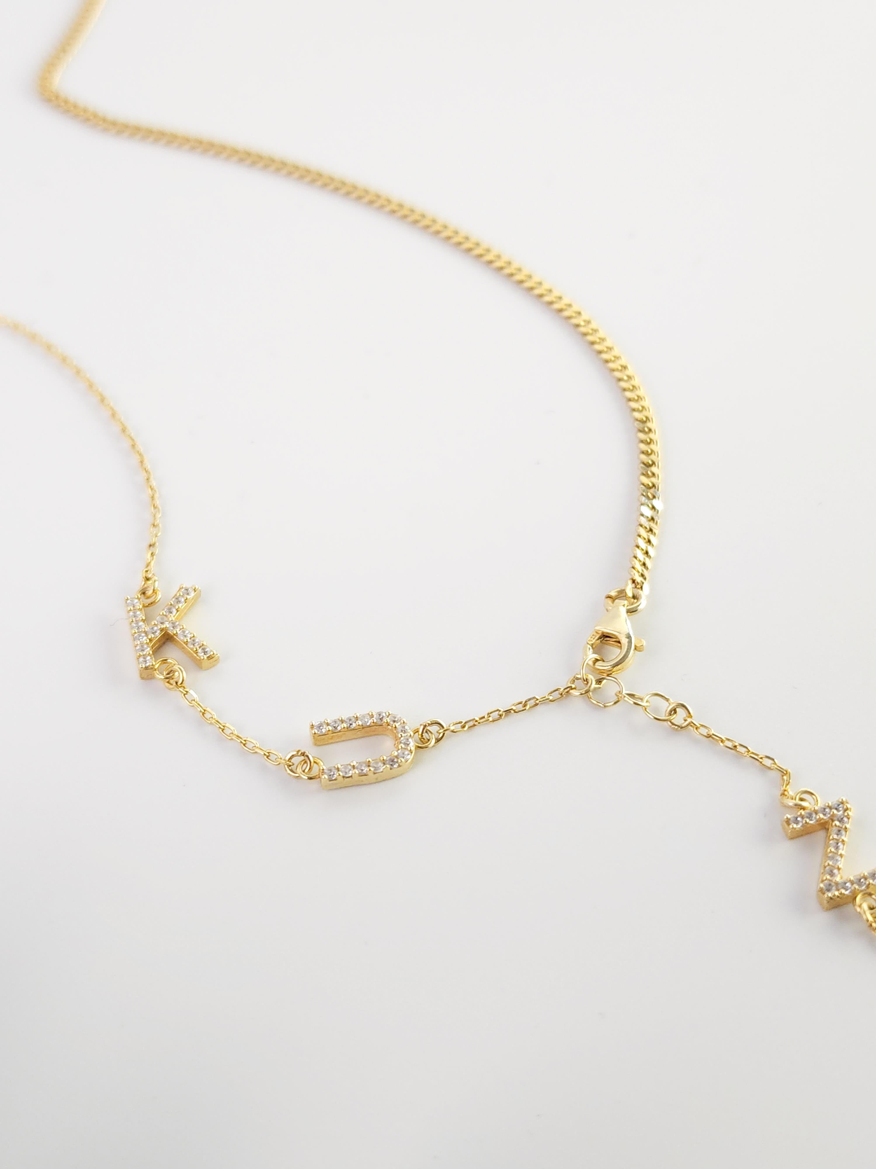 Tasarım İsim Kolye ( 5 Harfe Kadar )