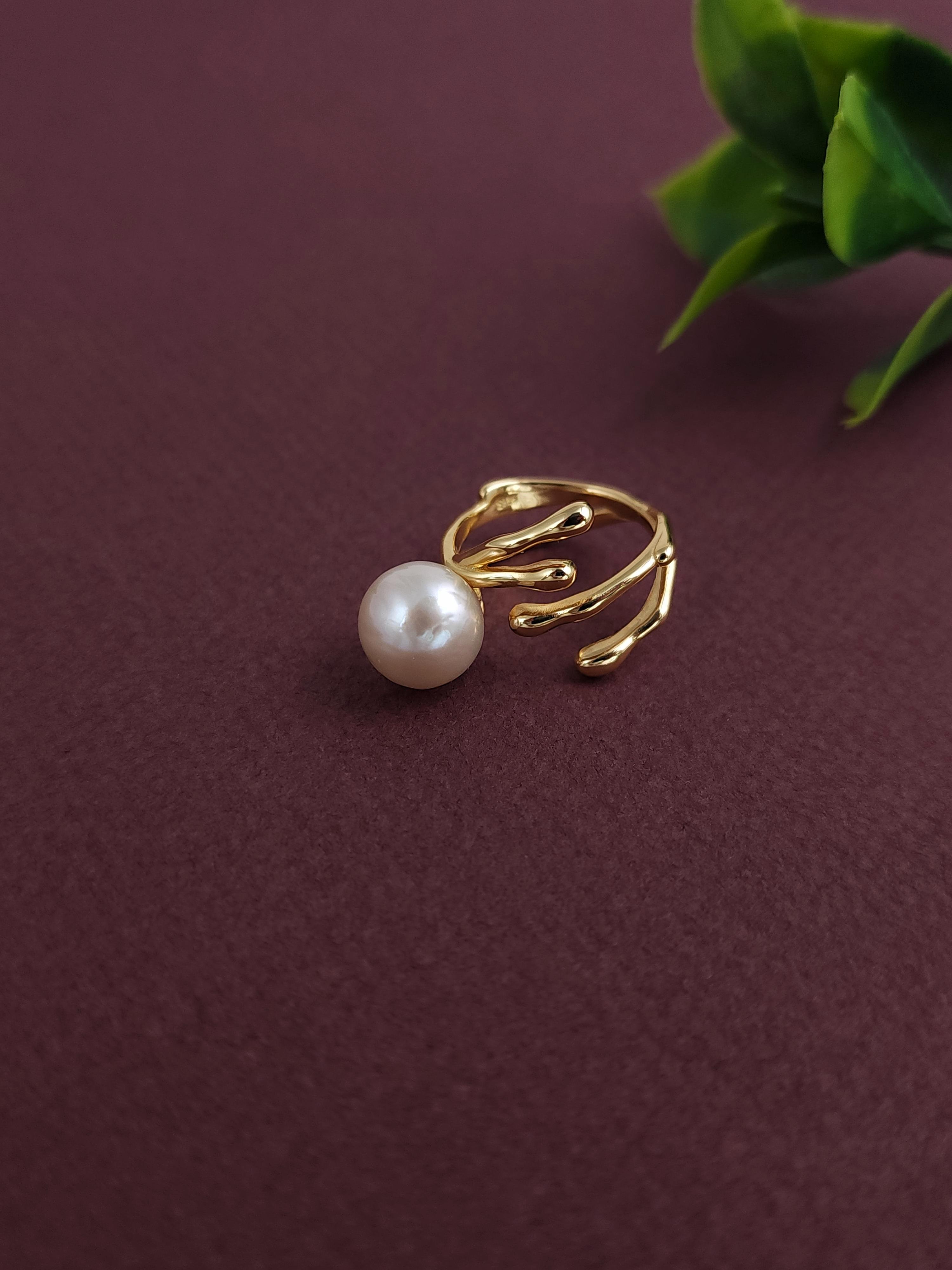 Tasarım İtalyan İnci Yüzük