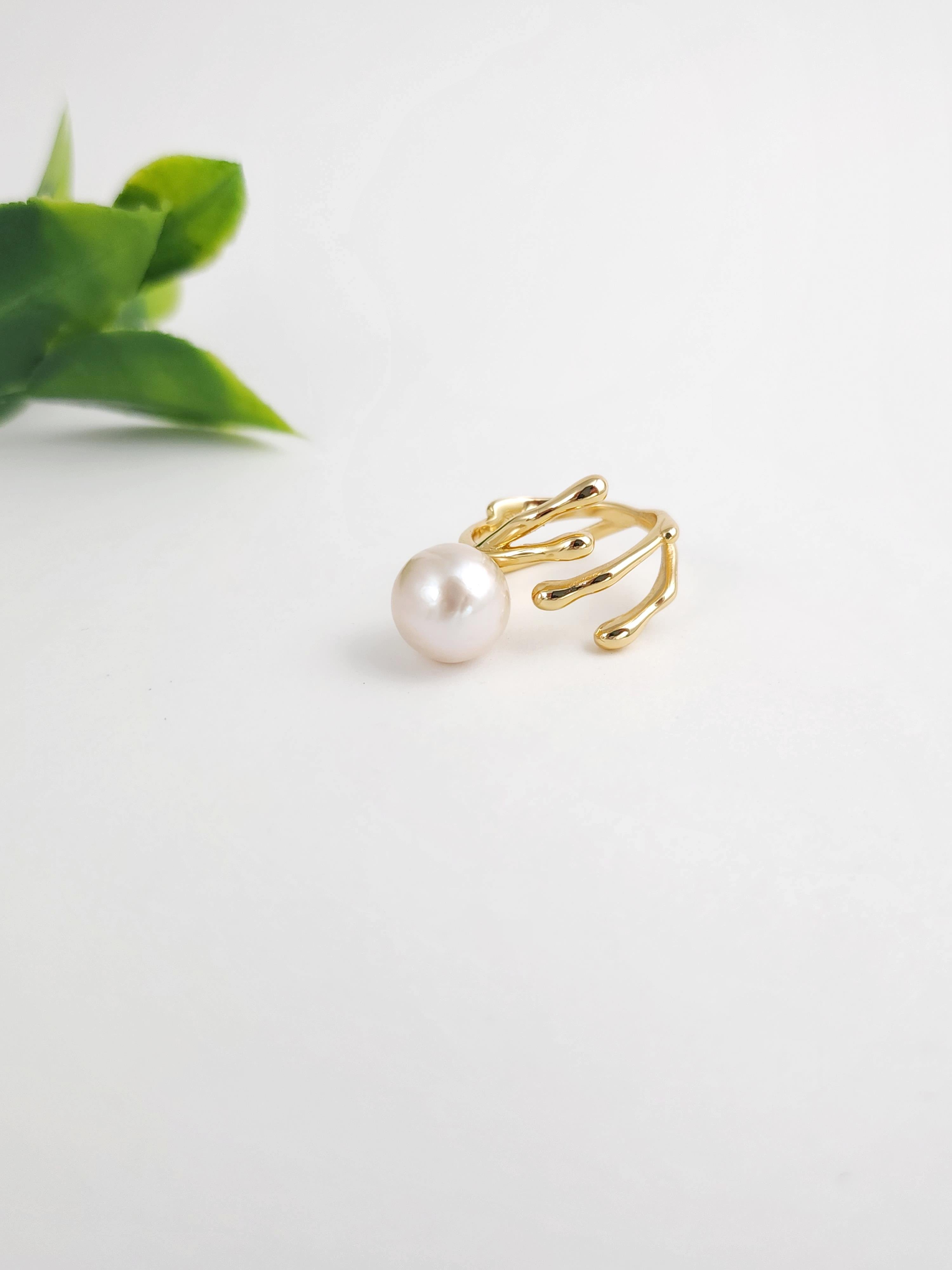 Tasarım İtalyan İnci Yüzük