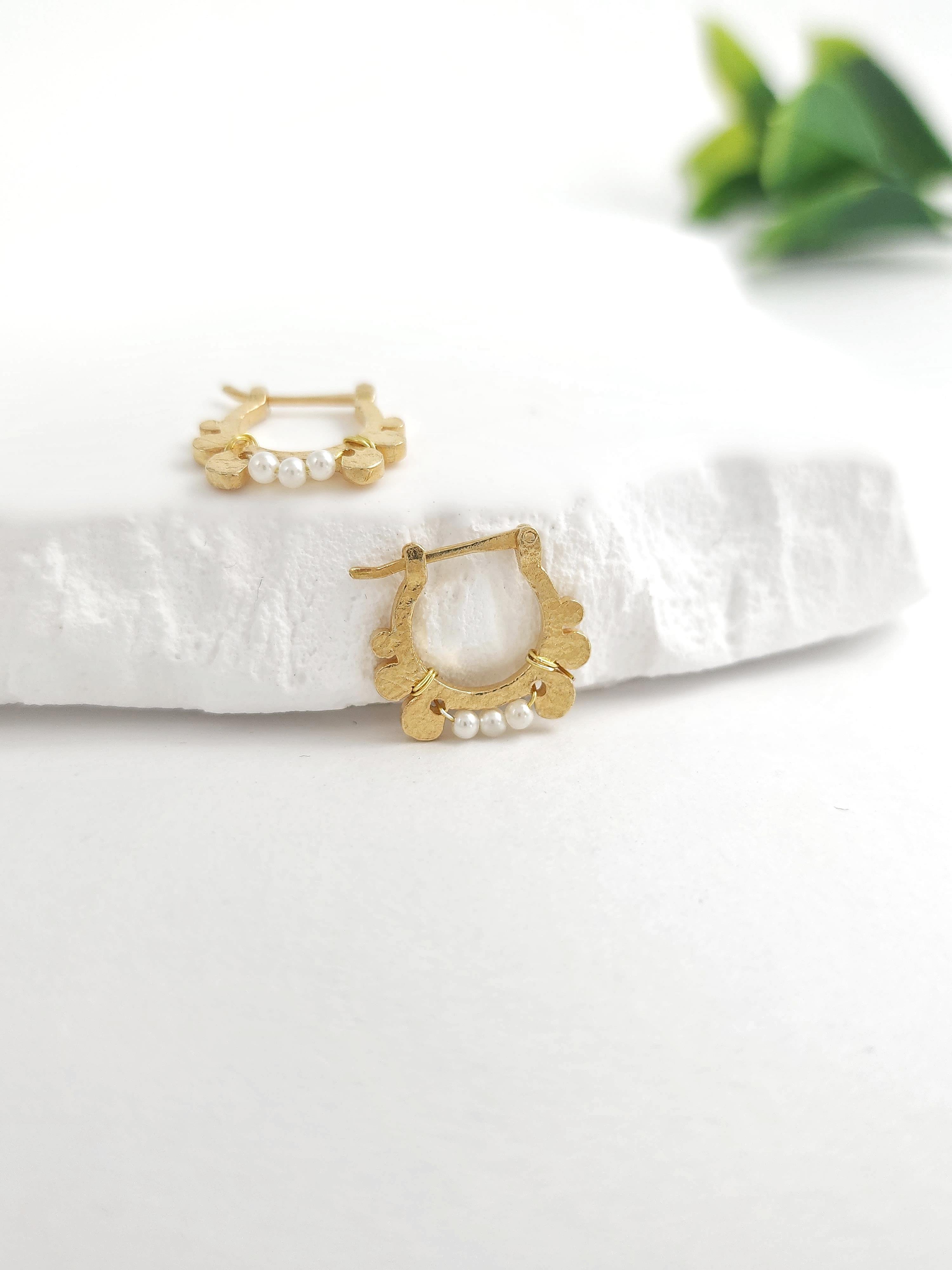 Tasarım Minimal İnci Küpe