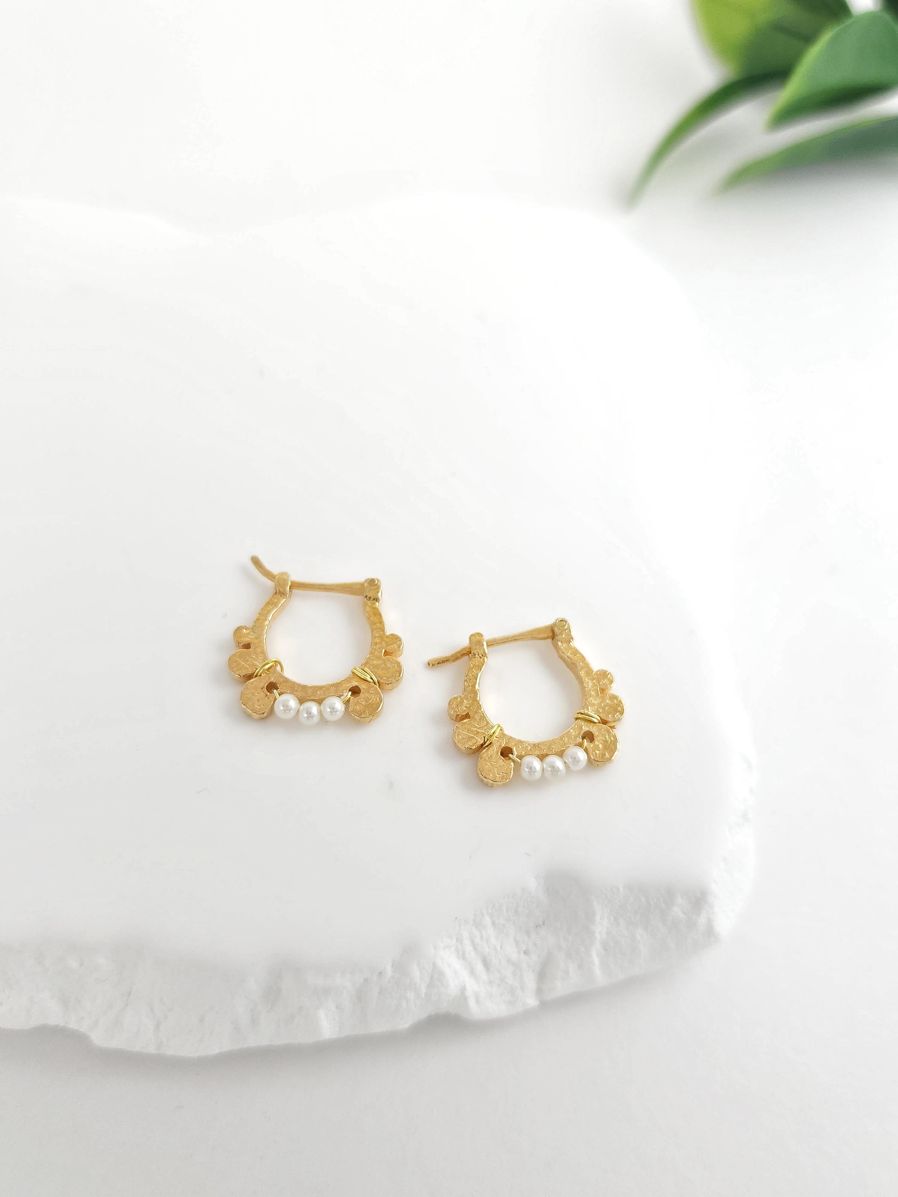 Tasarım Minimal İnci Küpe