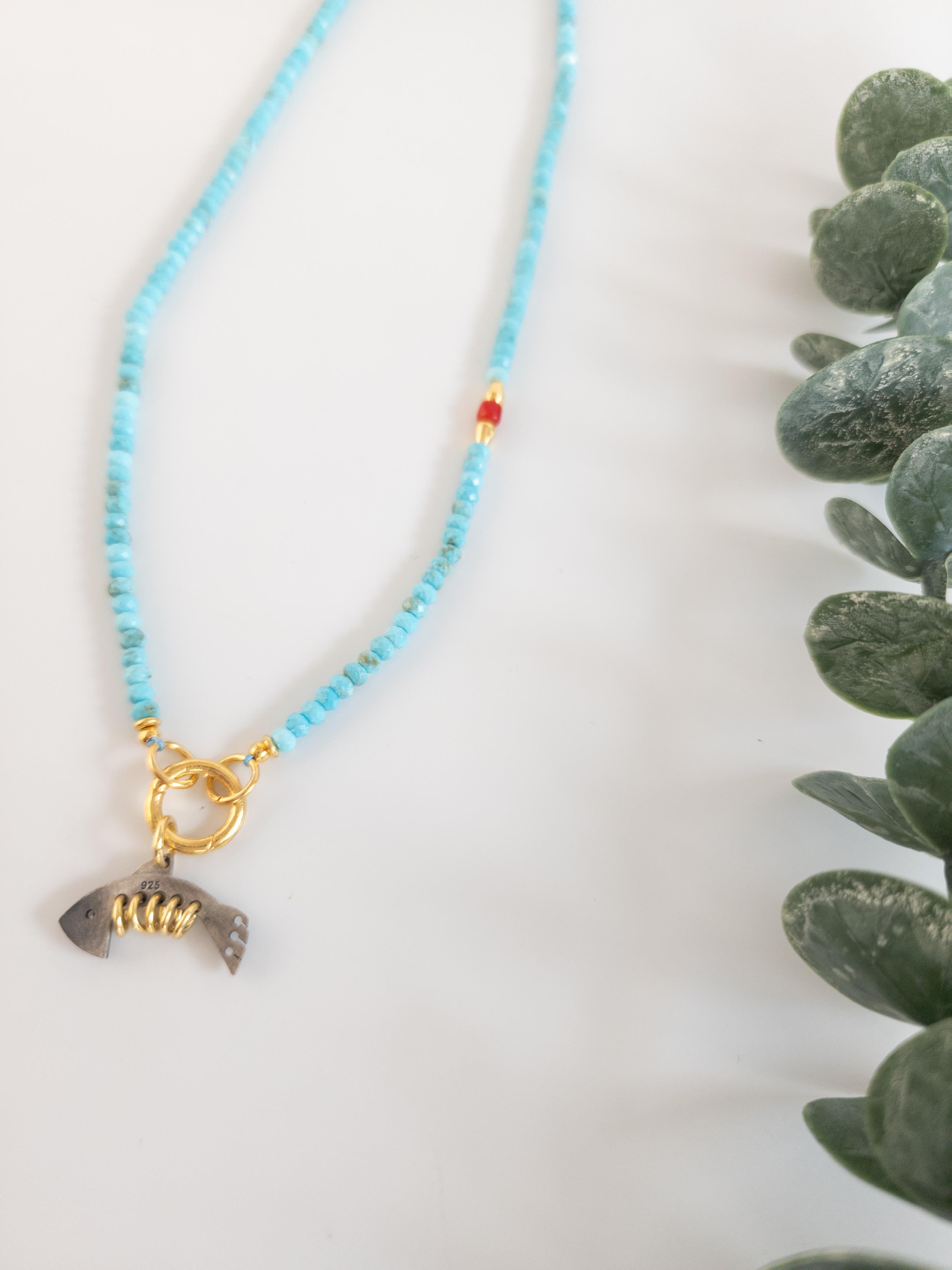 Turkuaz Fish Tasarım Kolye