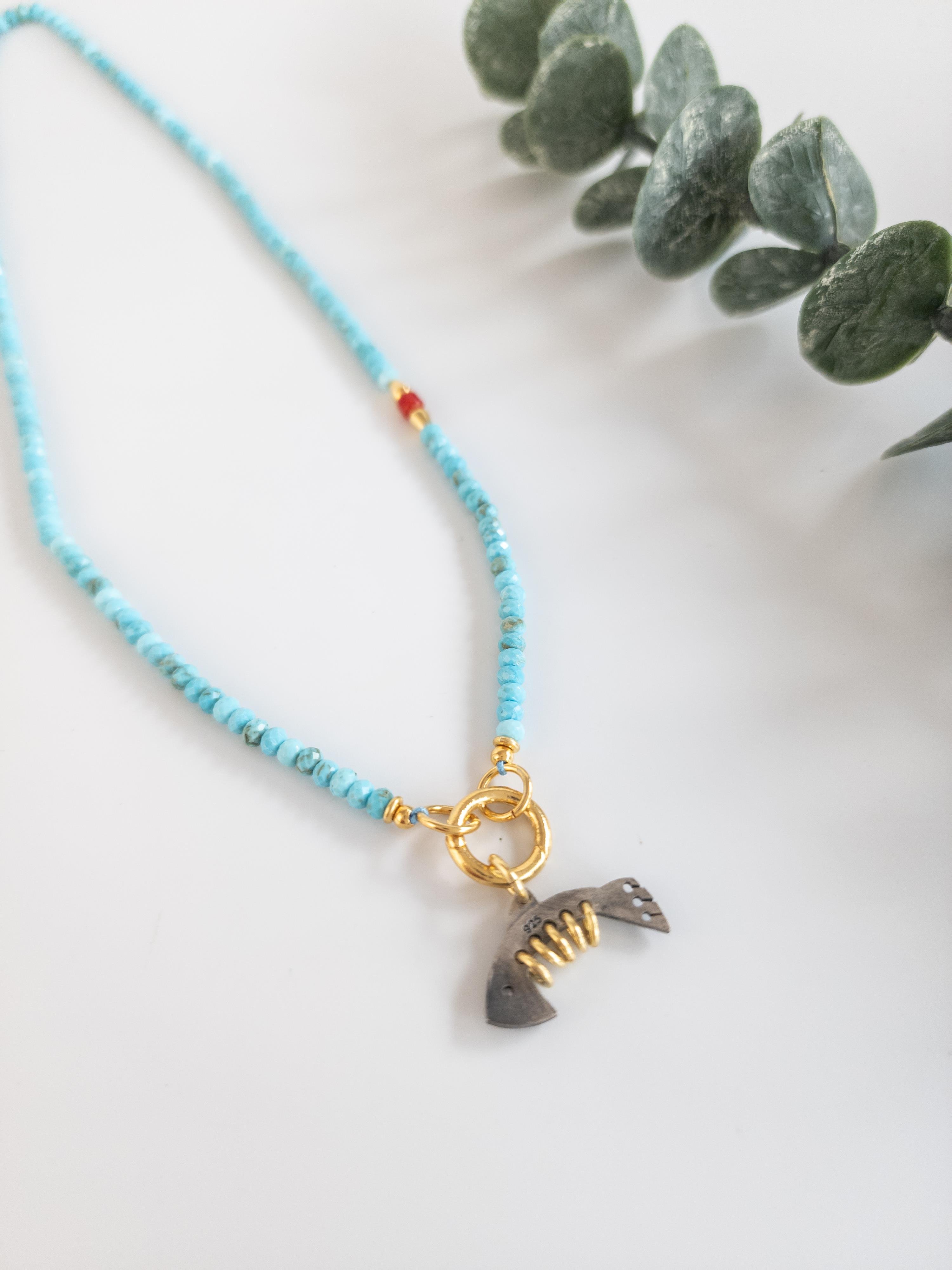 Turkuaz Fish Tasarım Kolye