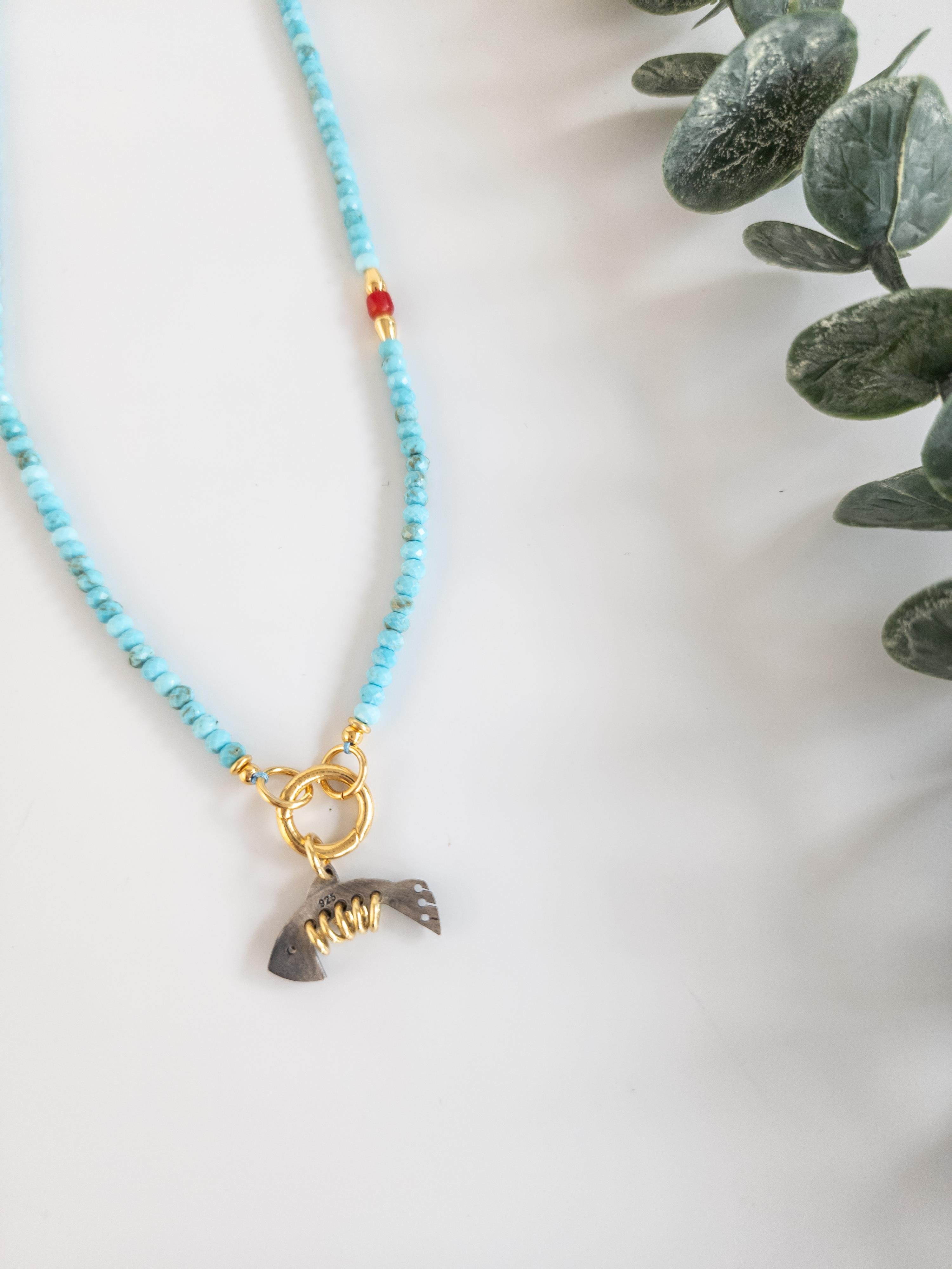 Turkuaz Fish Tasarım Kolye