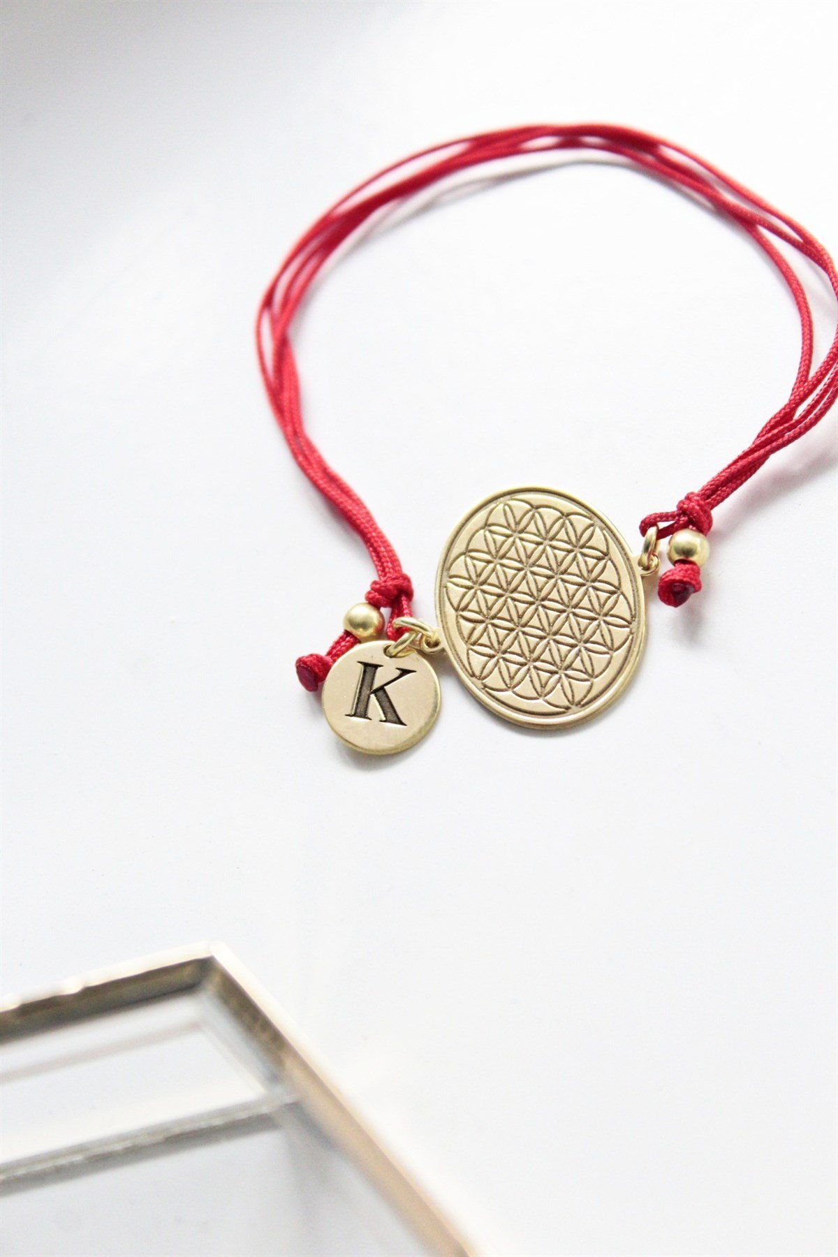 Yaşam Çiçeği Harf Bileklik