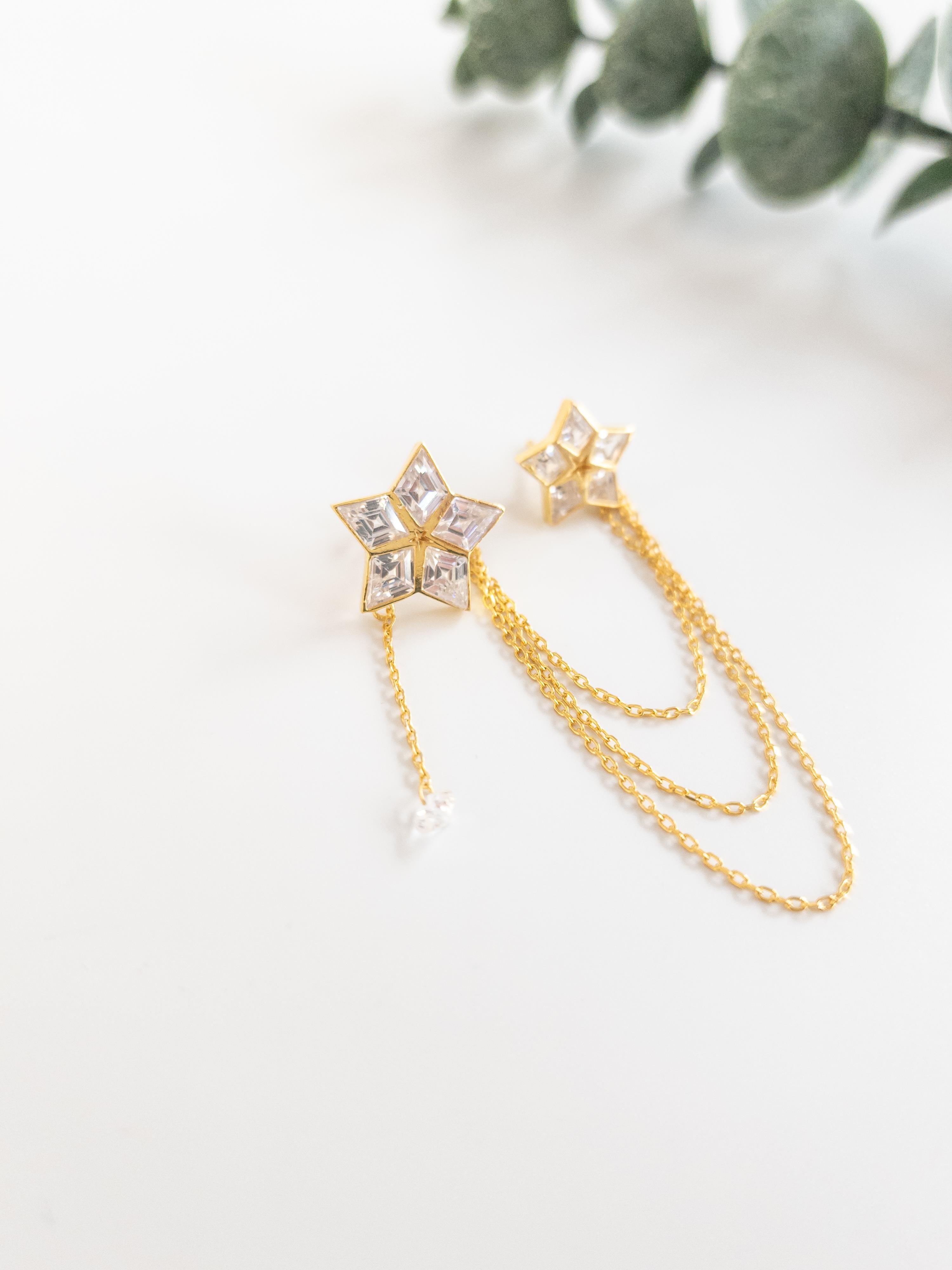 Yıdlız Zincir Küpe