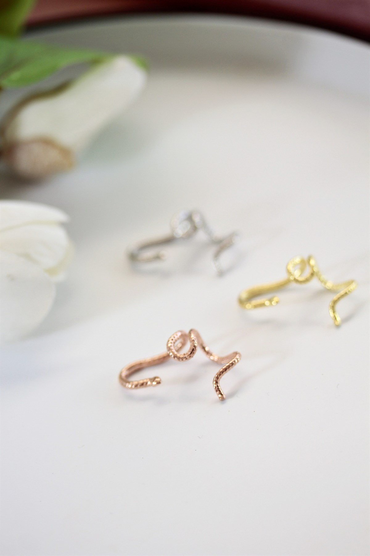 Yılan Kıkırdak Küpe