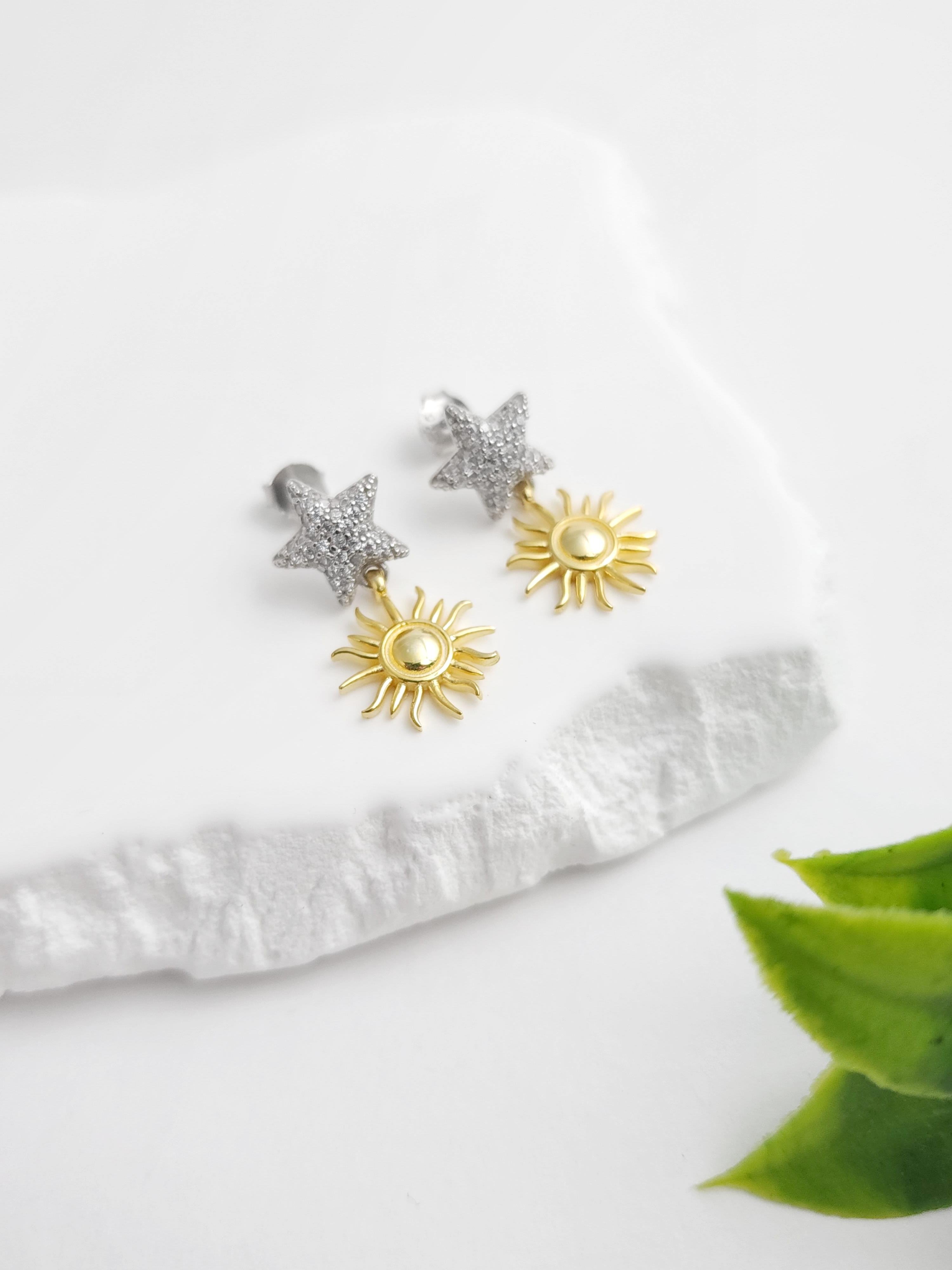 Yıldız Güneş Tasarım Küpe