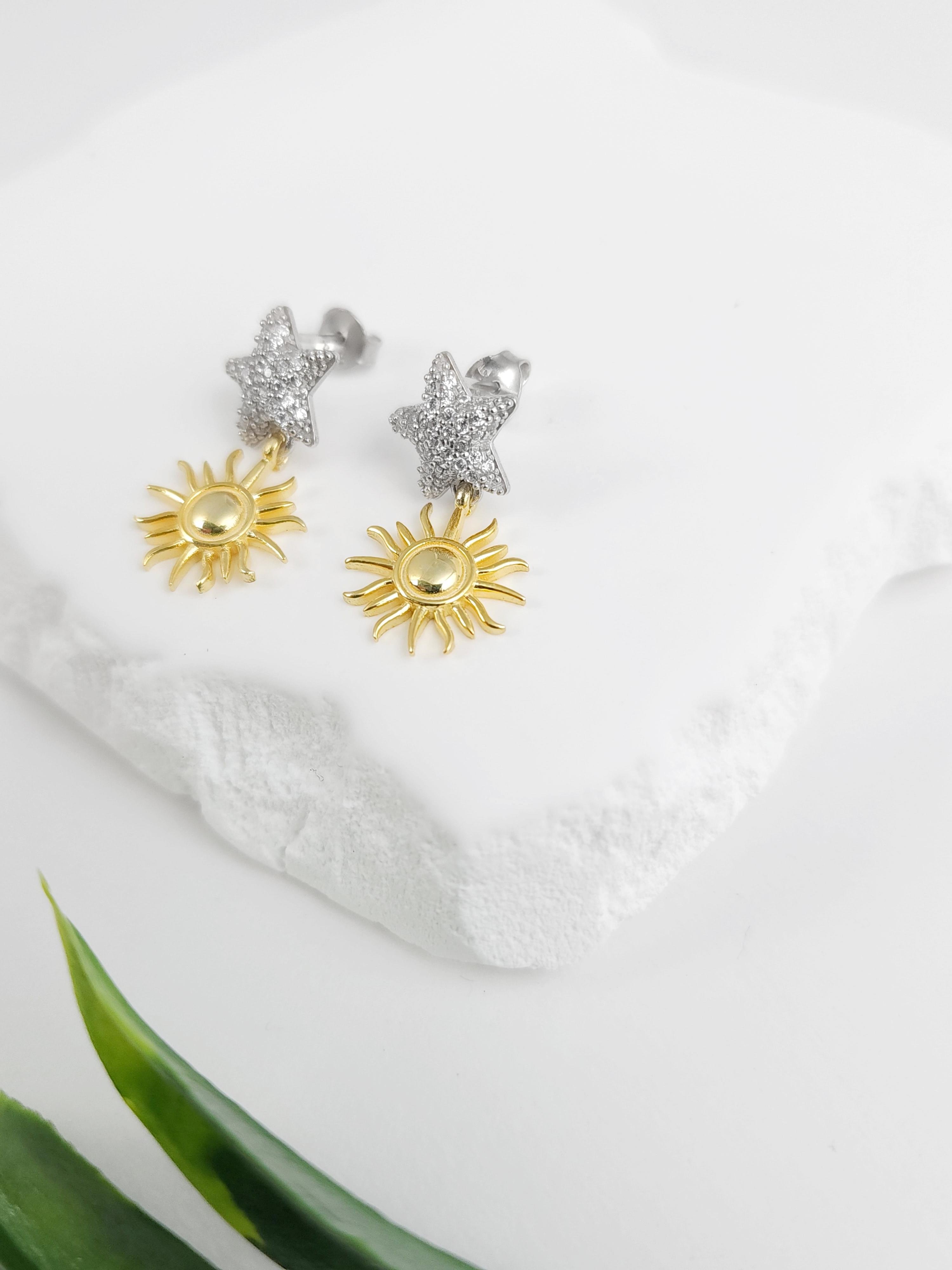 Yıldız Güneş Tasarım Küpe