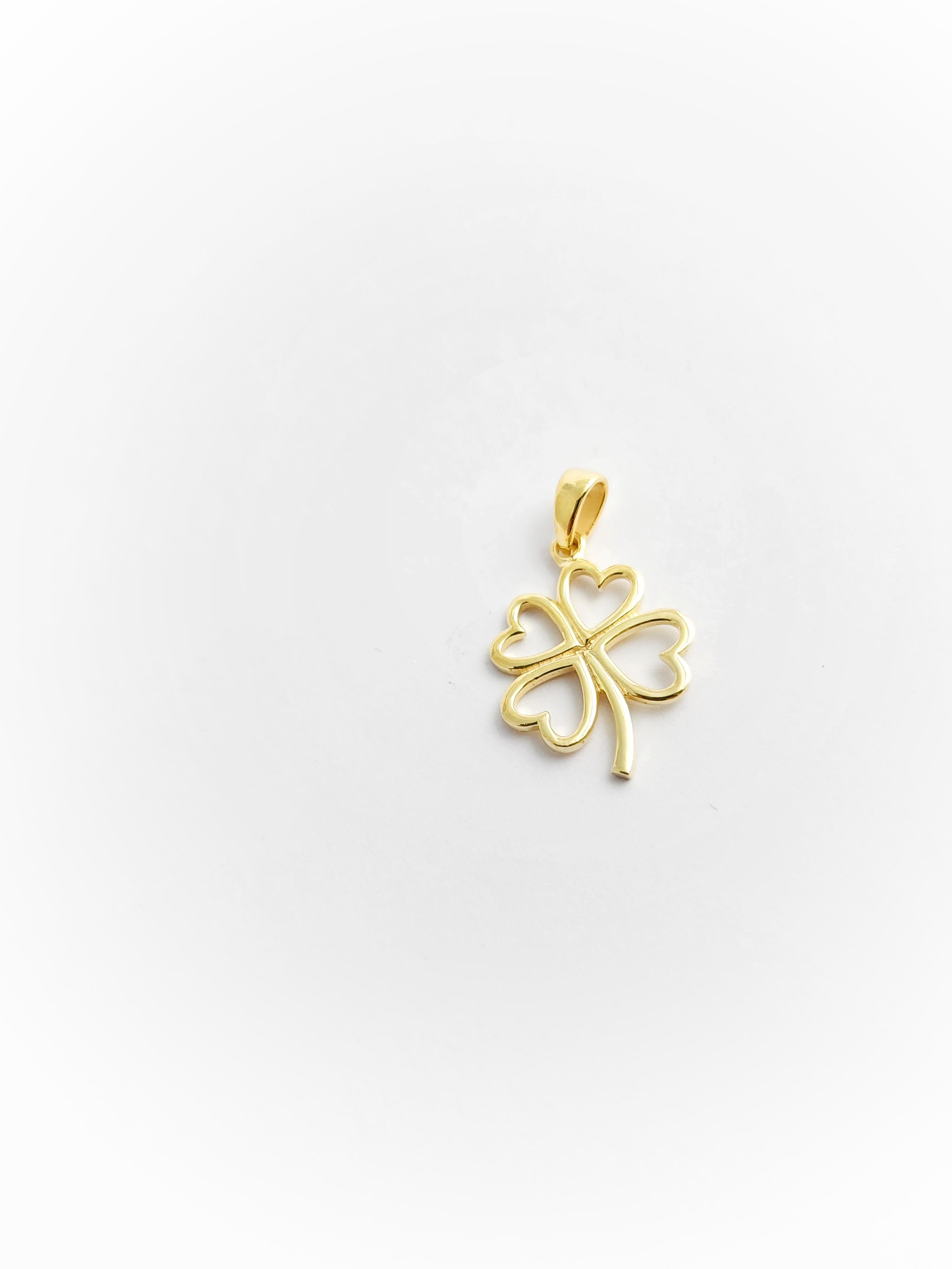 Yonca Kalp Kolye ( Tek Uç )