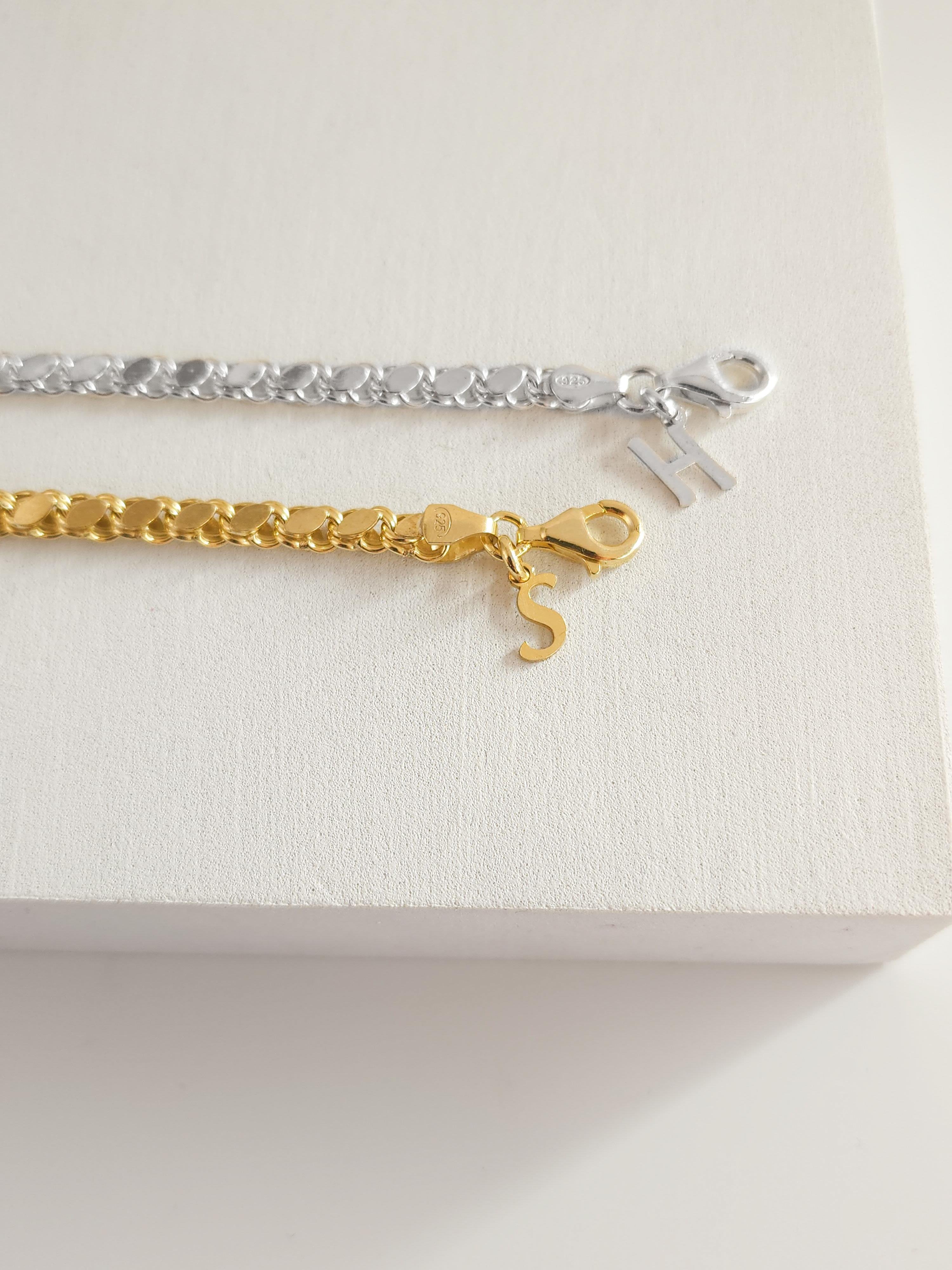 Zincir Harf Bileklik ( Çift - Tek )