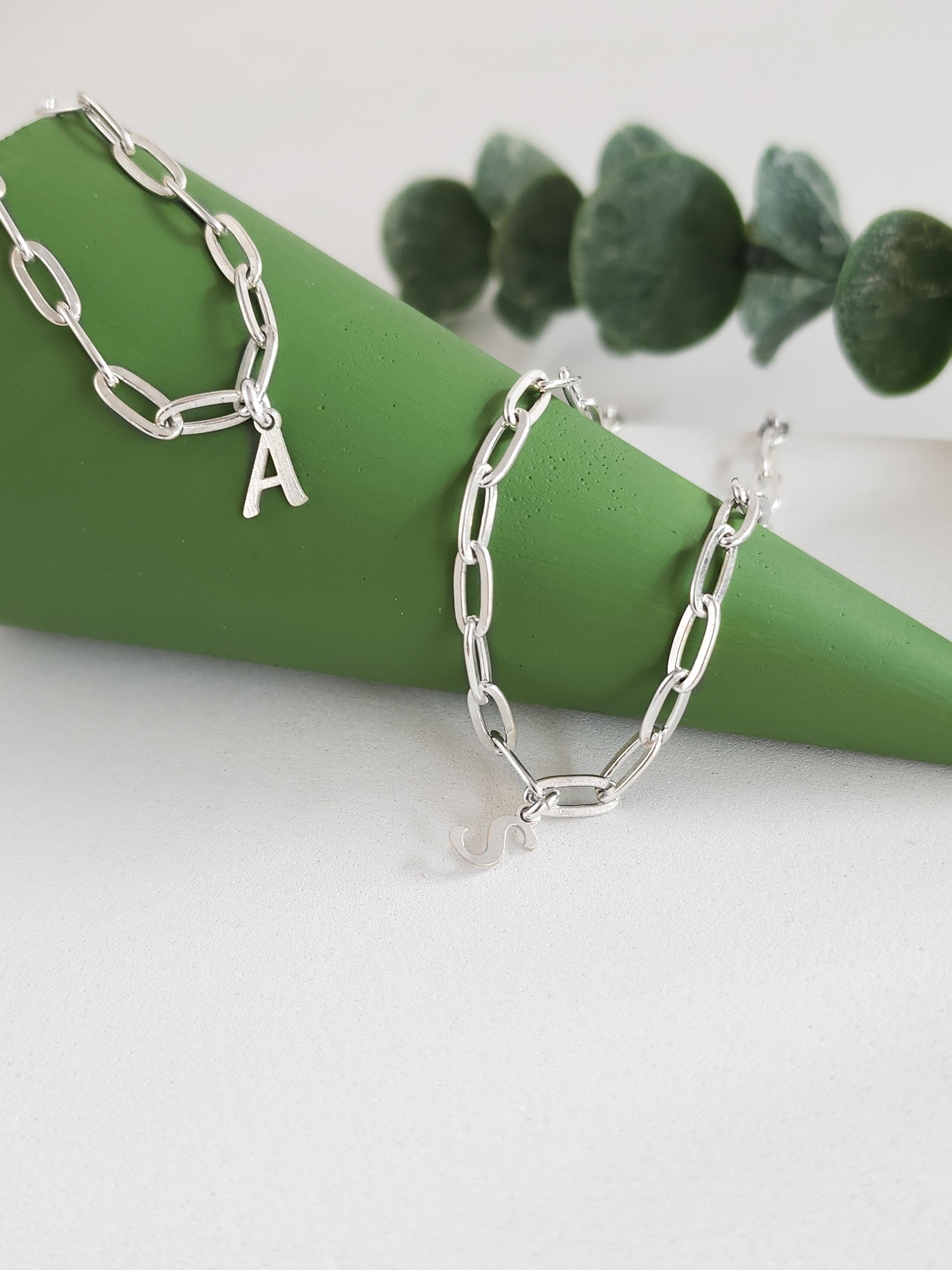 Zincir Harf Bileklik ( Çift - Tek )