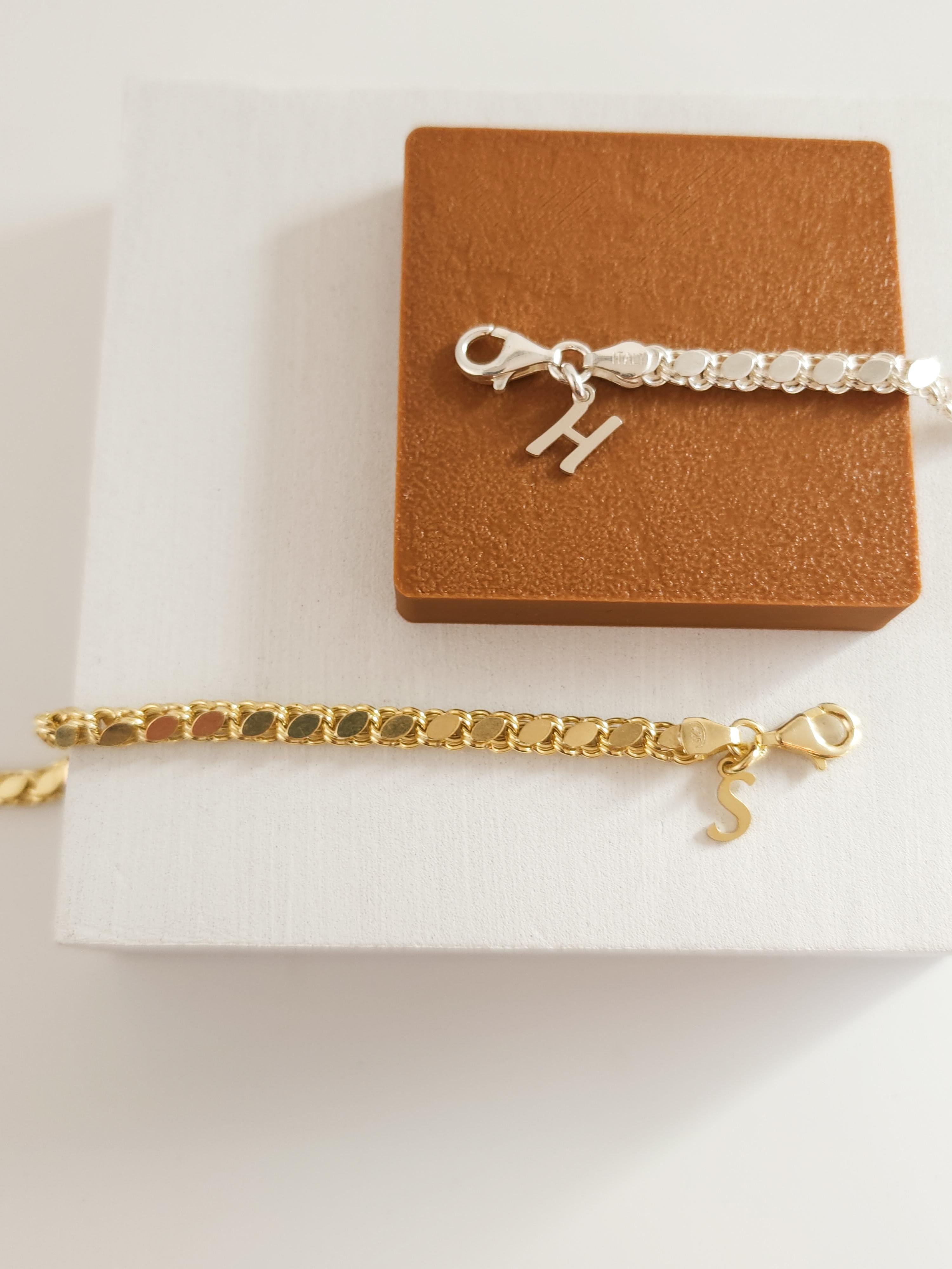 Zincir Harf Bileklik ( Çift - Tek )