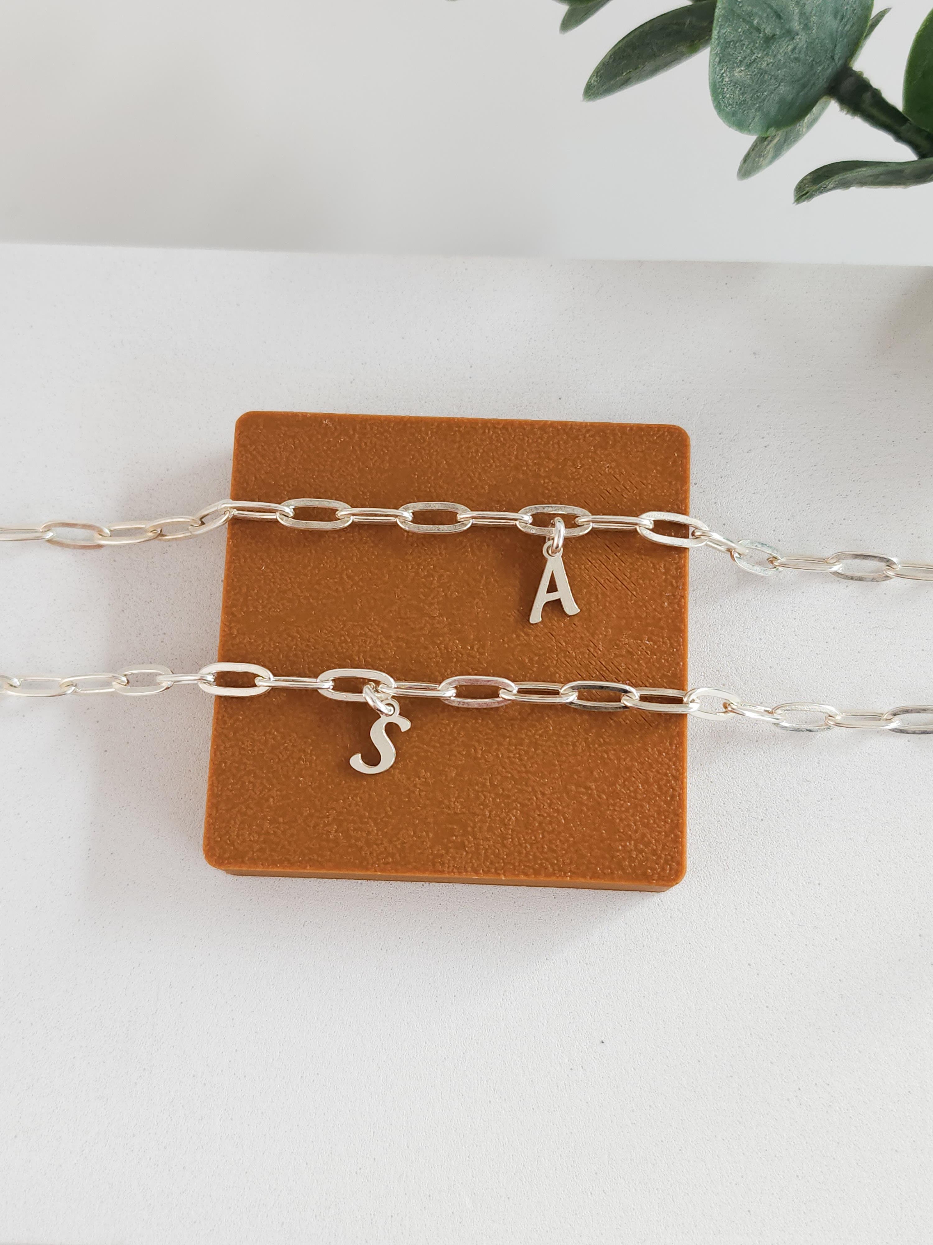 Zincir Harf Bileklik ( Çift - Tek )