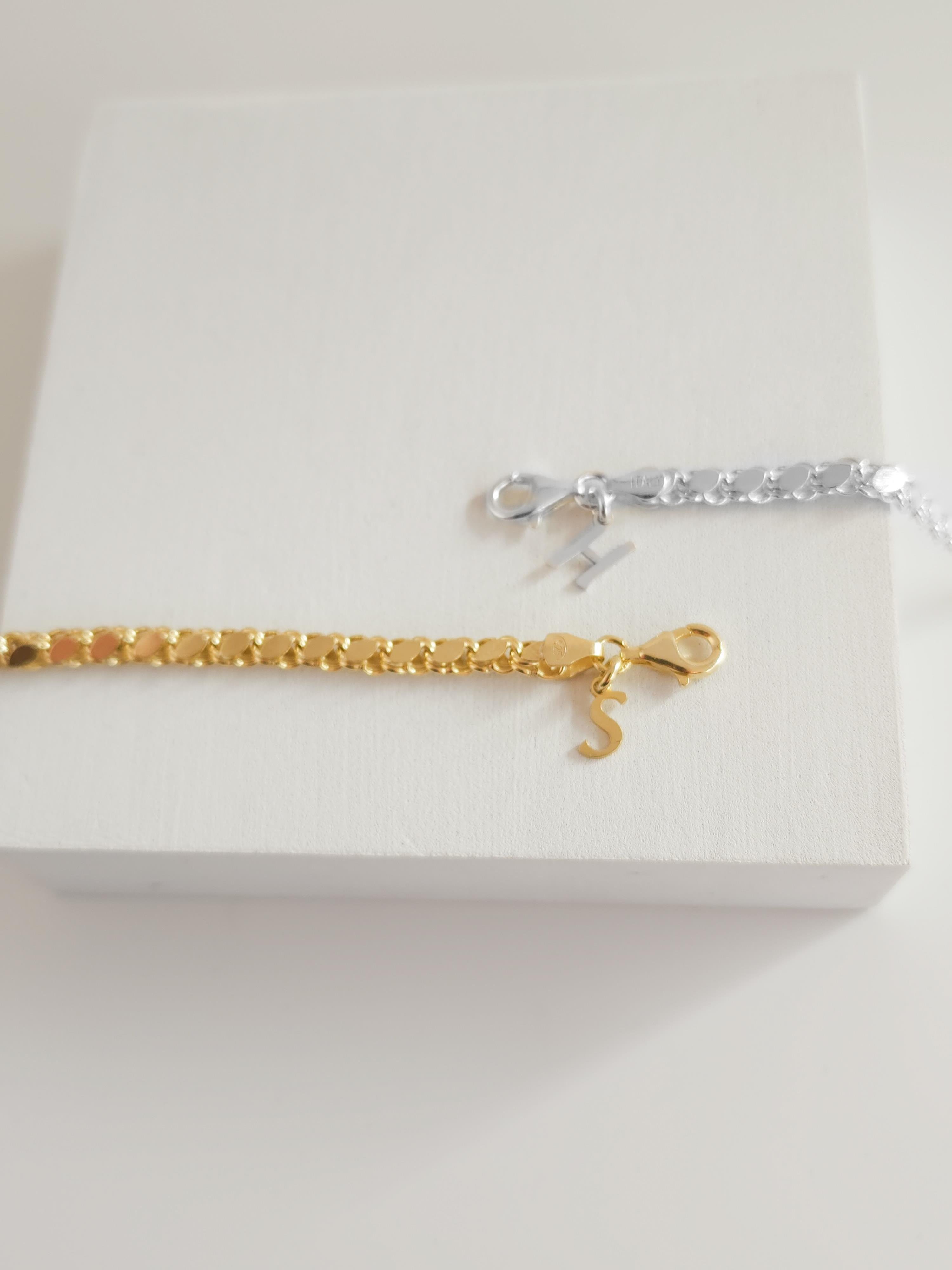 Zincir Harf Bileklik ( Çift - Tek )