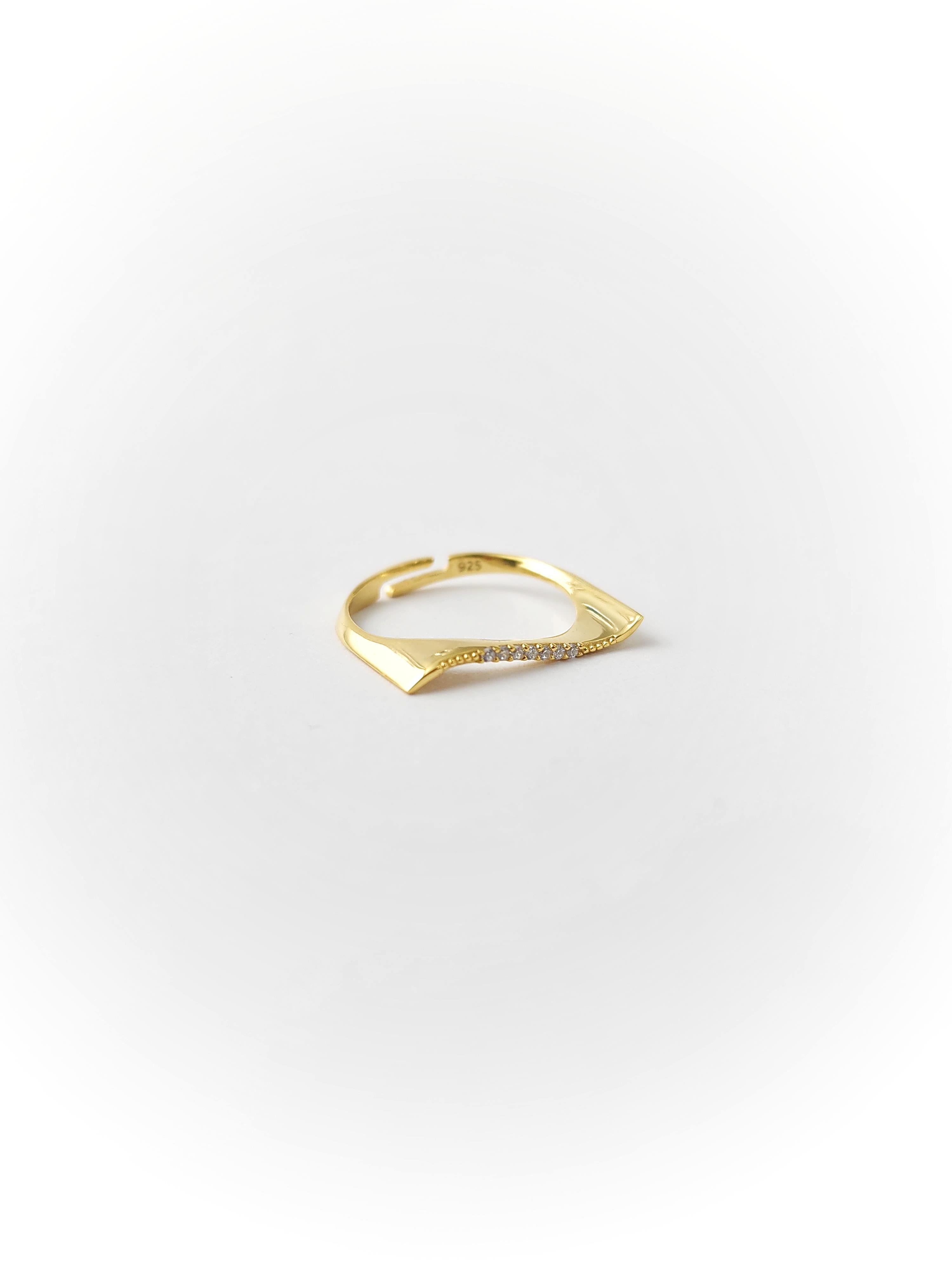 Zirkon Dalga Yüzük