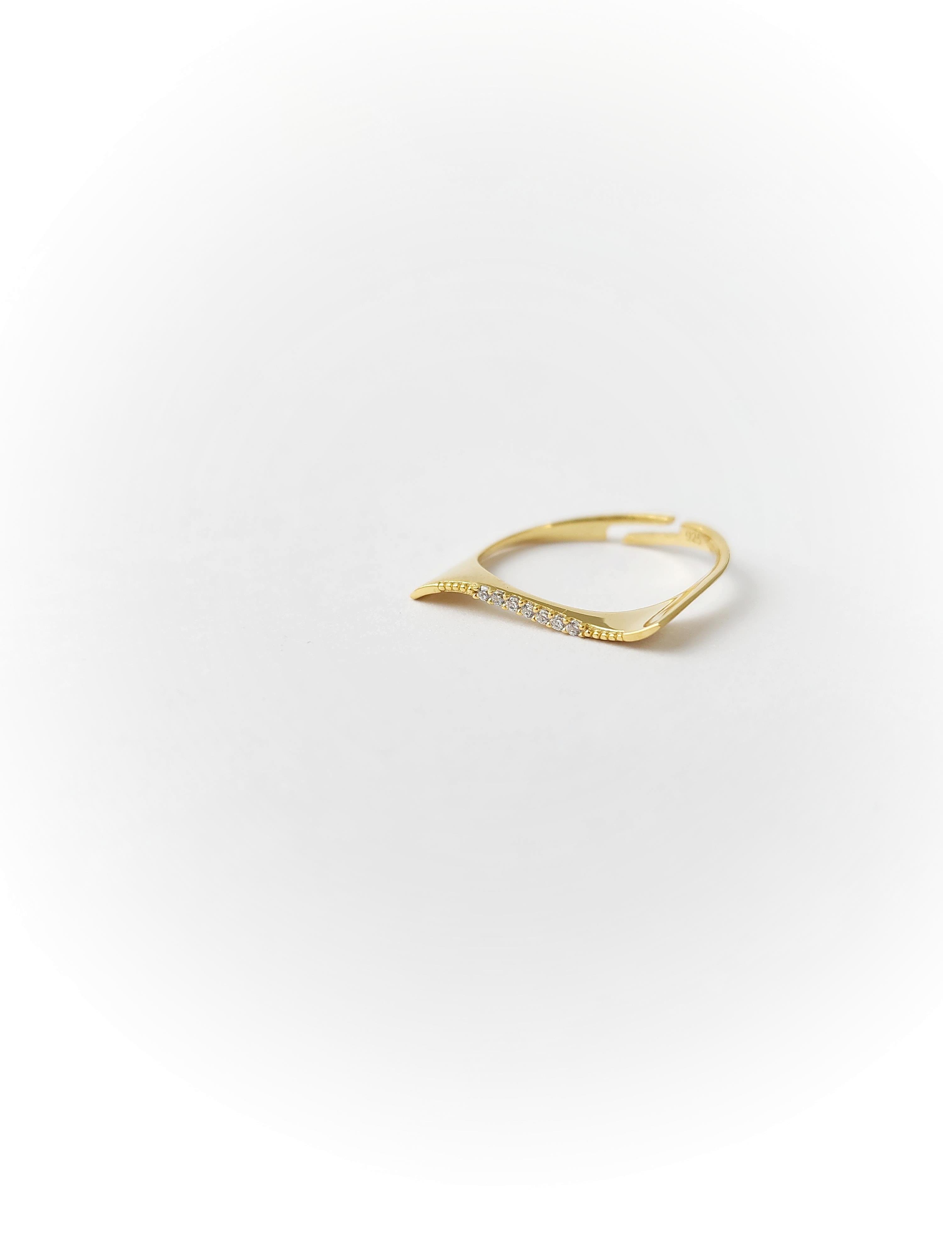 Zirkon Dalga Yüzük