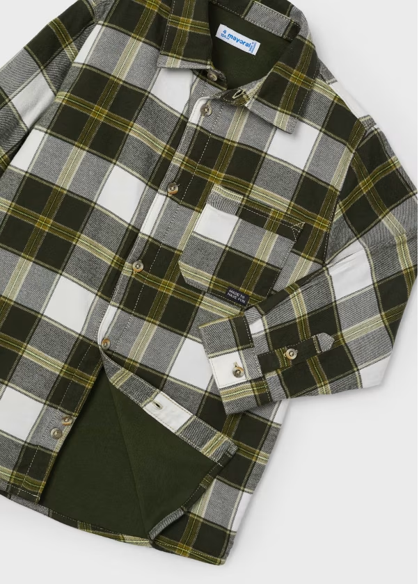 Mayoral Erkek Çocuk Ekose Gömlek Yeşil