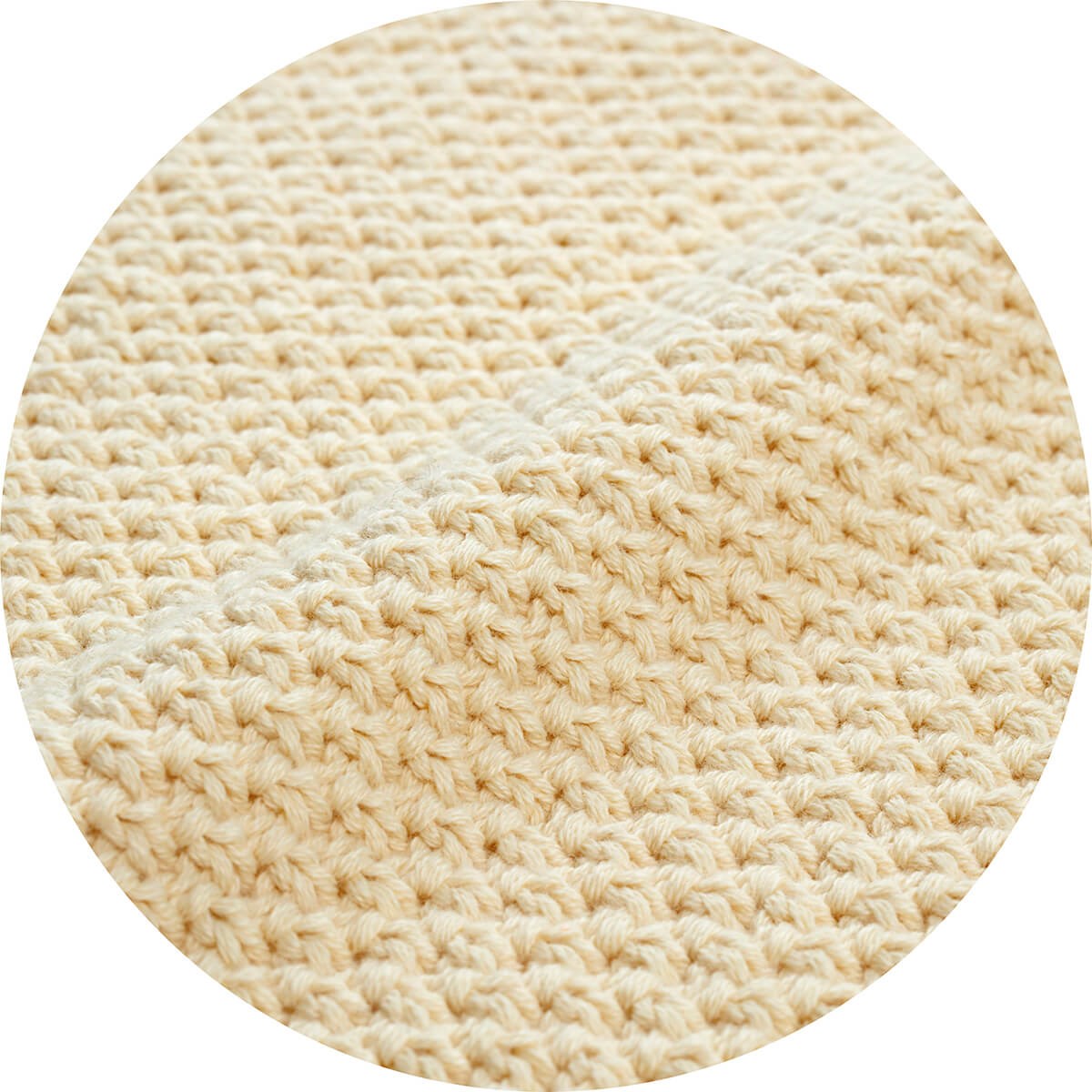 Picky Baby Organik Örgü Battaniye / Vanilya Sarı