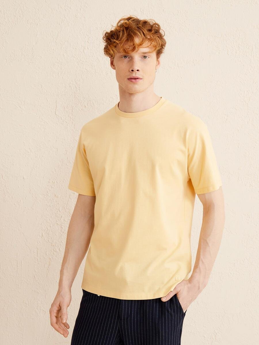 BİSİKLET YAKA BASİC T-SHIRT