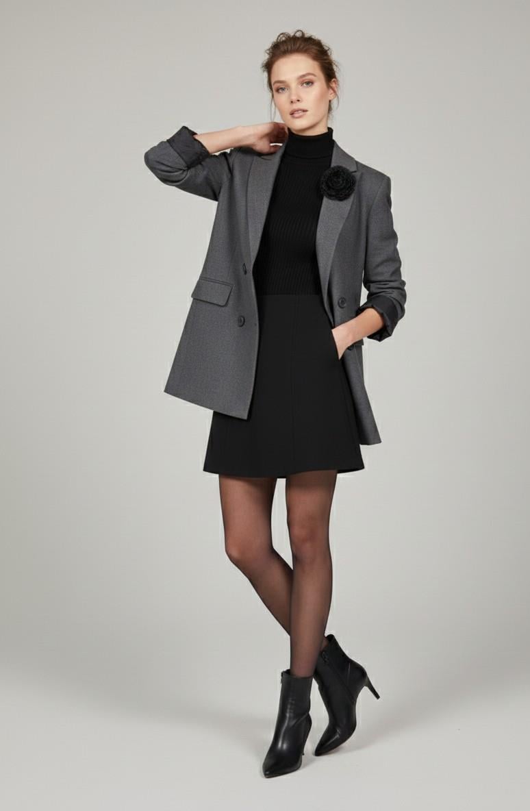 ÇİFT DÜĞMELİ BLAZER CEKET