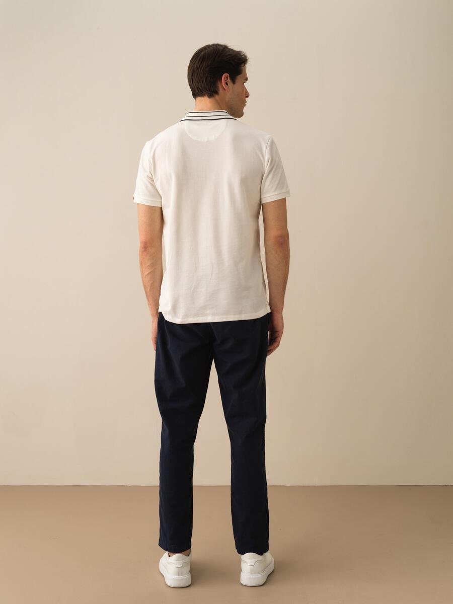 ÇİZGİLİ POLO YAKA T-SHIRT