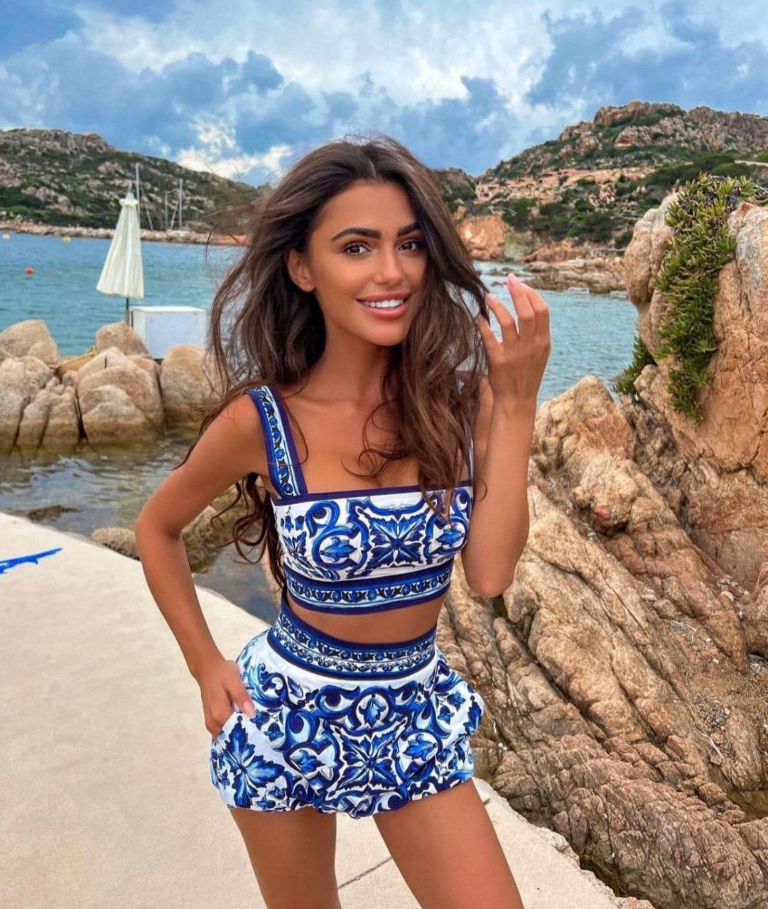 D&G DESENLİ ŞORT TAKIM