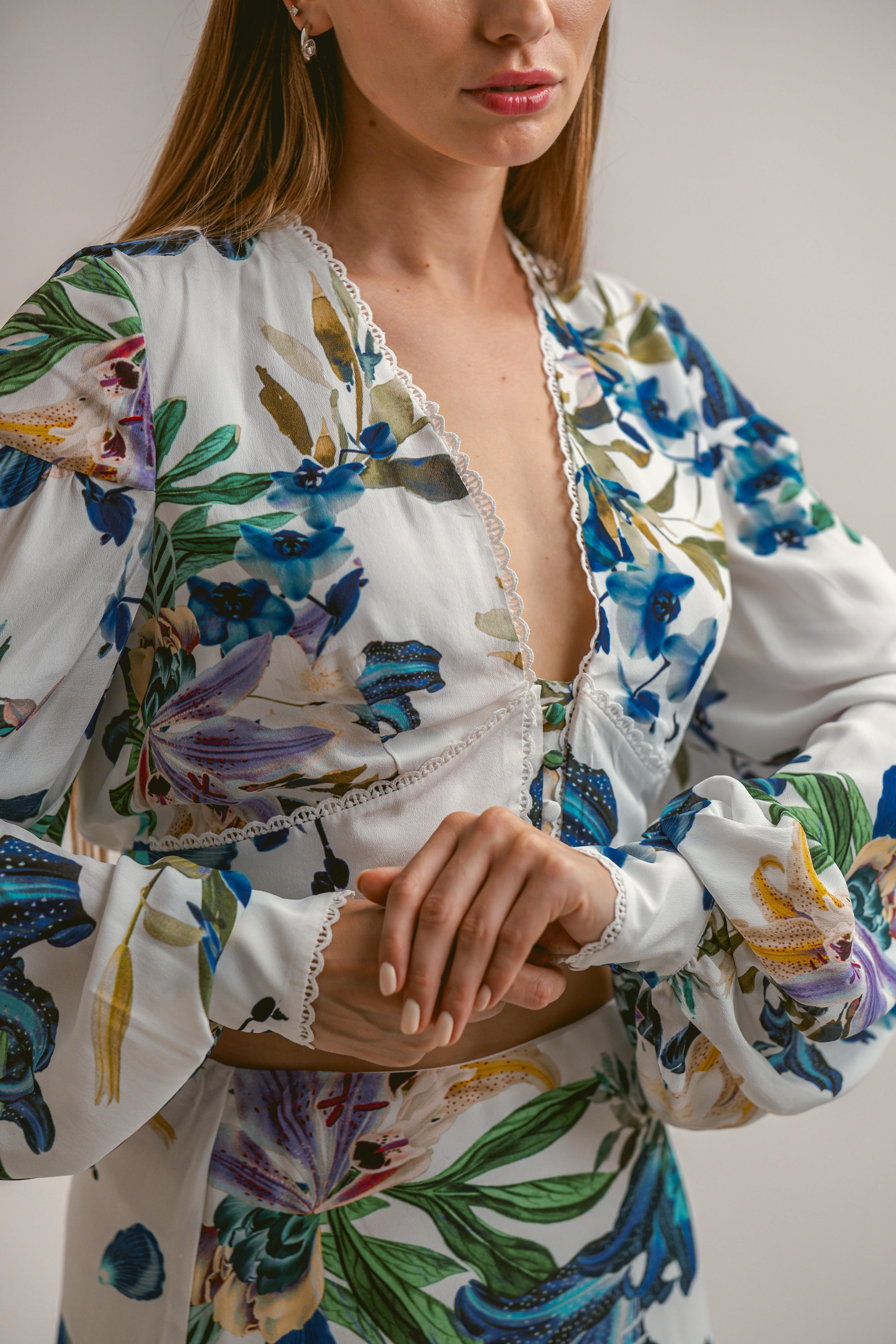 KAREN MILLEN ÇİÇEKLİ BLUZ