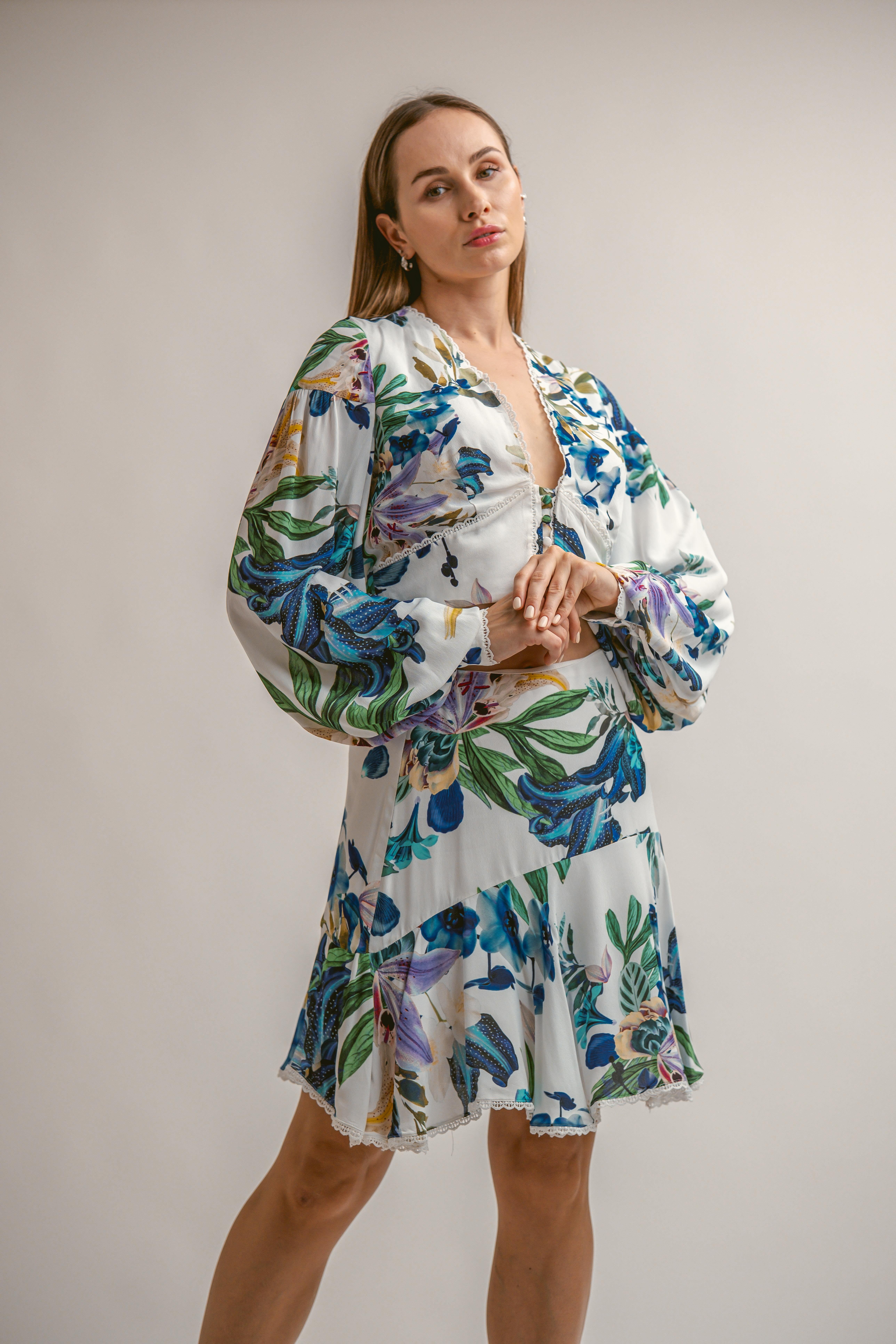 KAREN MILLEN ÇİÇEKLİ BLUZ