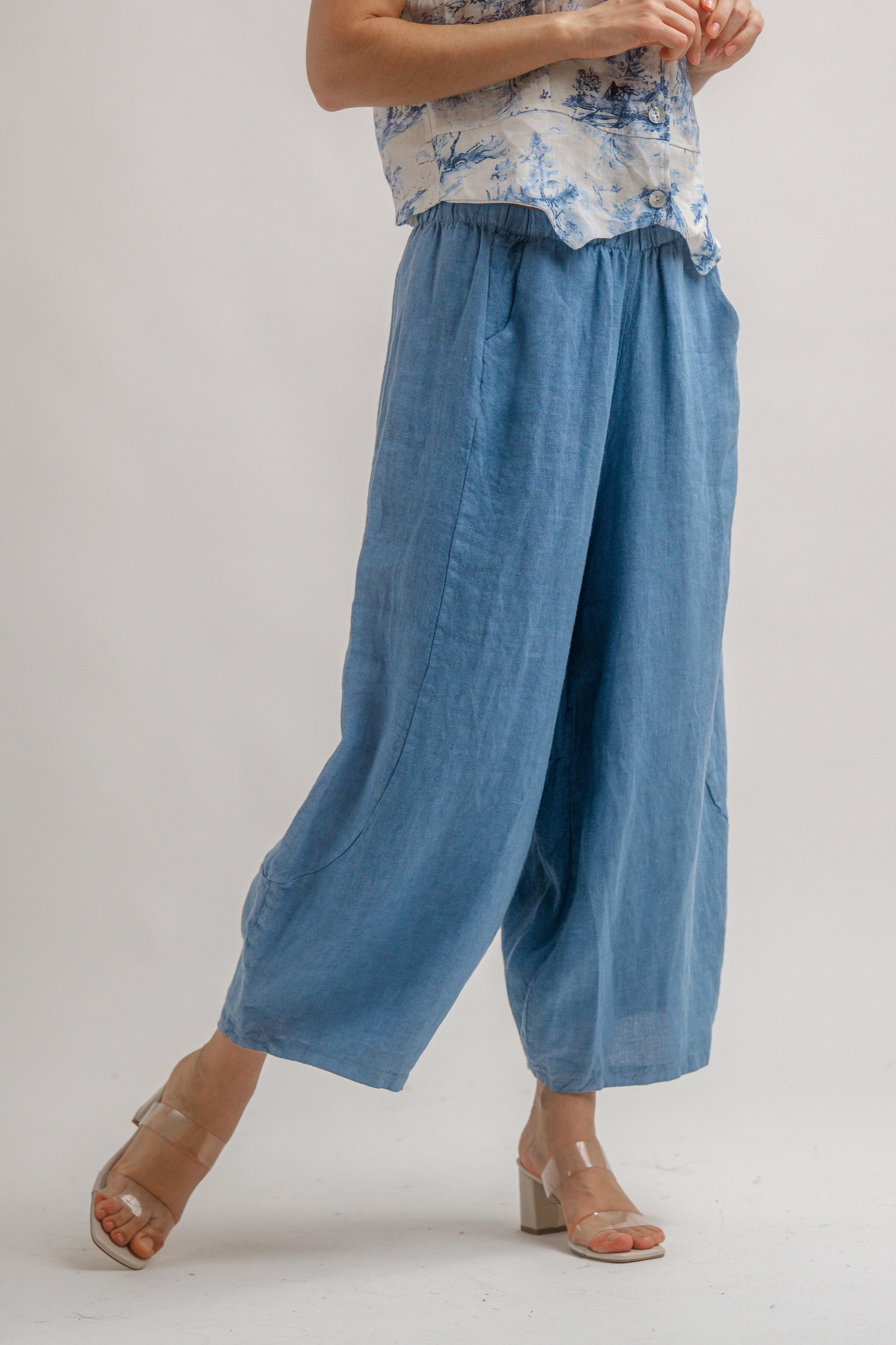 KETEN BELİ LASTİKLİ BALON PANTOLON