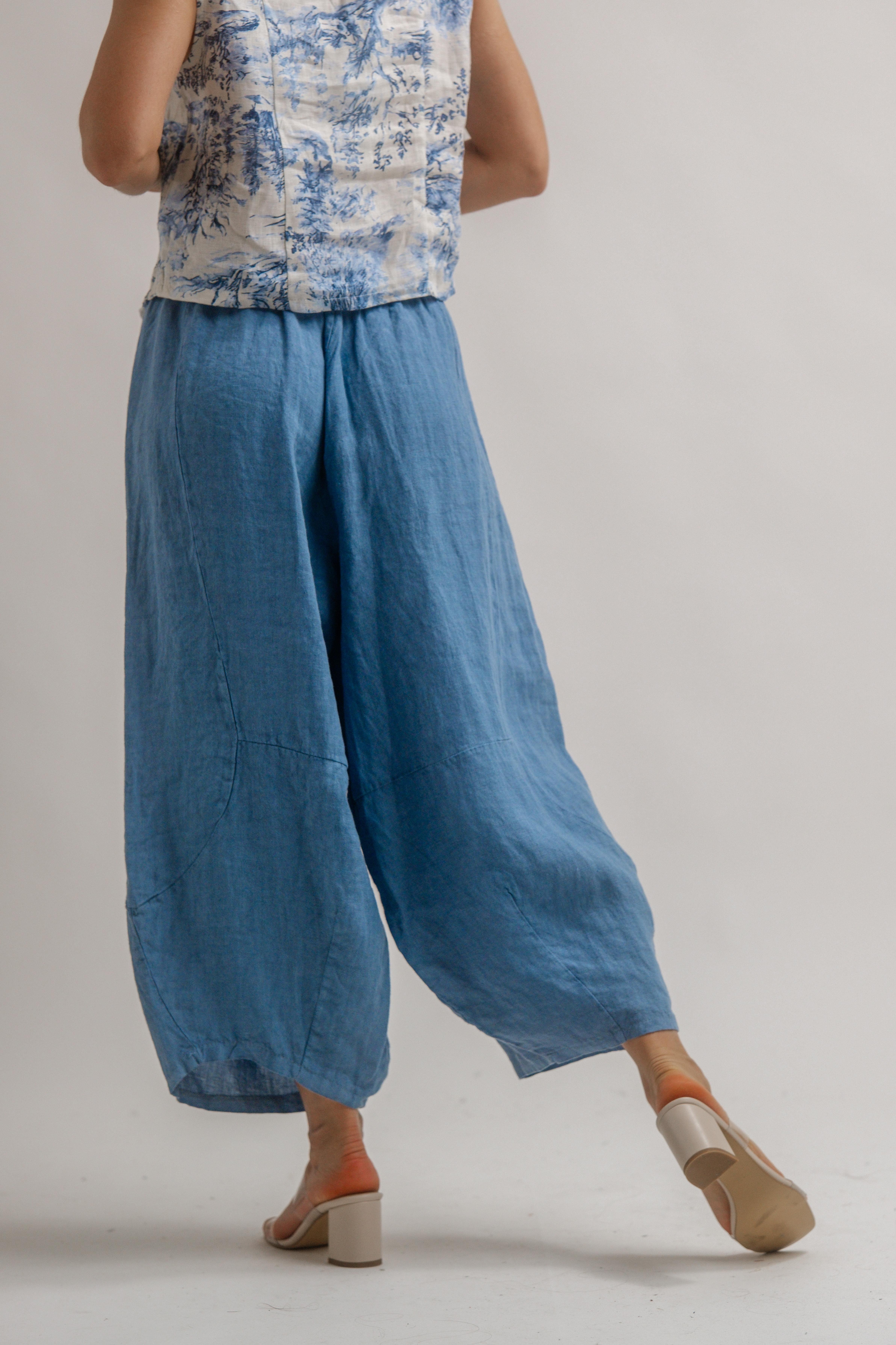 KETEN BELİ LASTİKLİ BALON PANTOLON