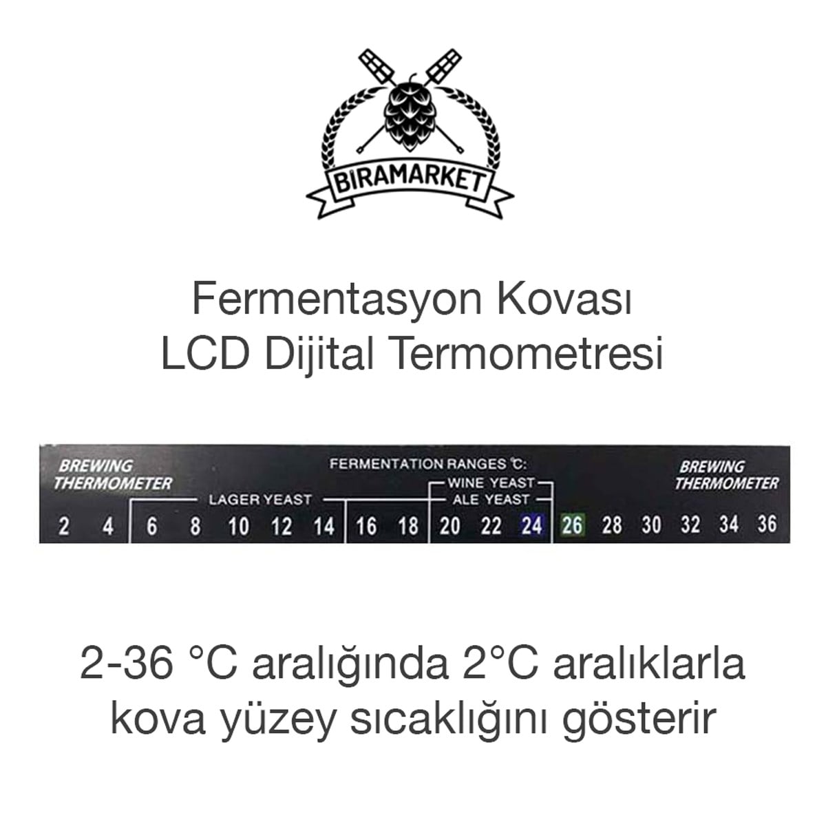 LCD Yapışkan Şerit Termometre