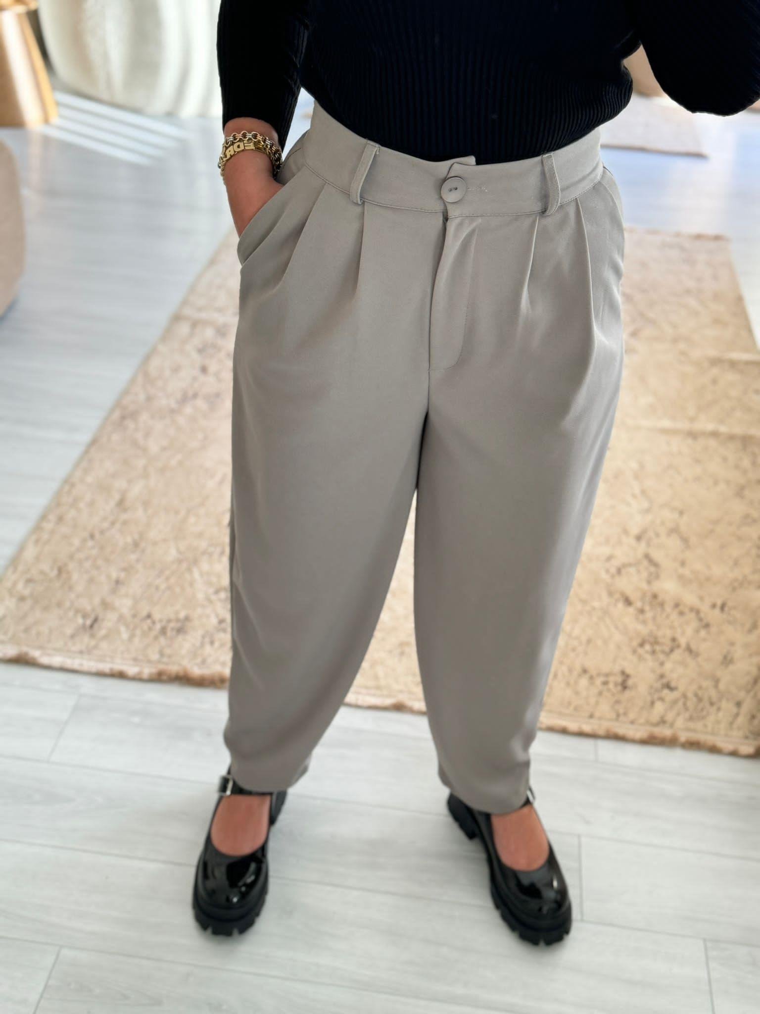 GRİ HAVUÇ PANTOLON