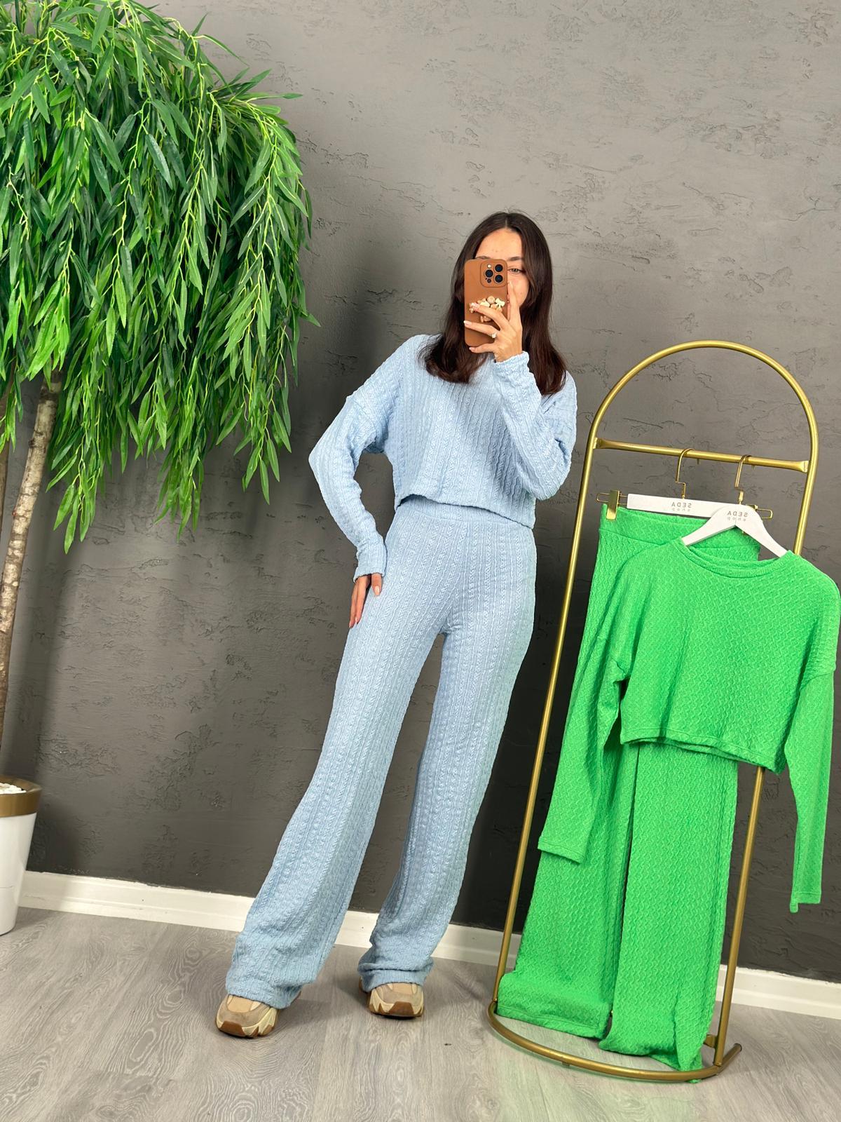 ORJ MARKA BEBE MAVİ TRİKO TAKIM