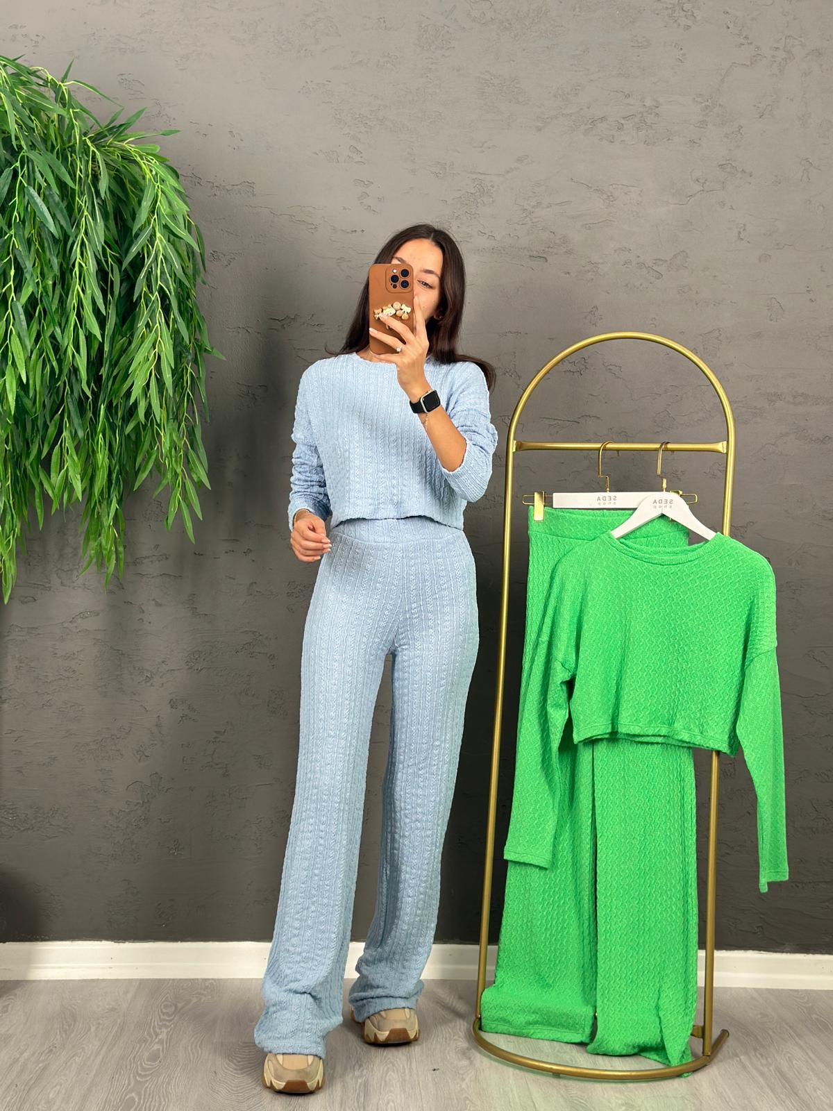 ORJ MARKA BEBE MAVİ TRİKO TAKIM