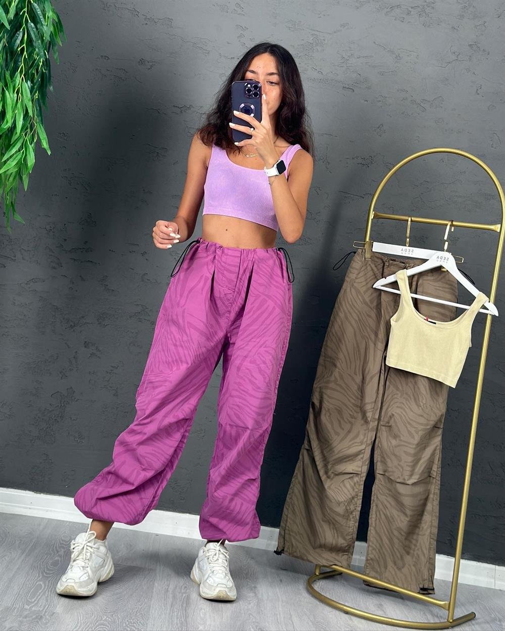 PEMBE KARGO PANTOLON 