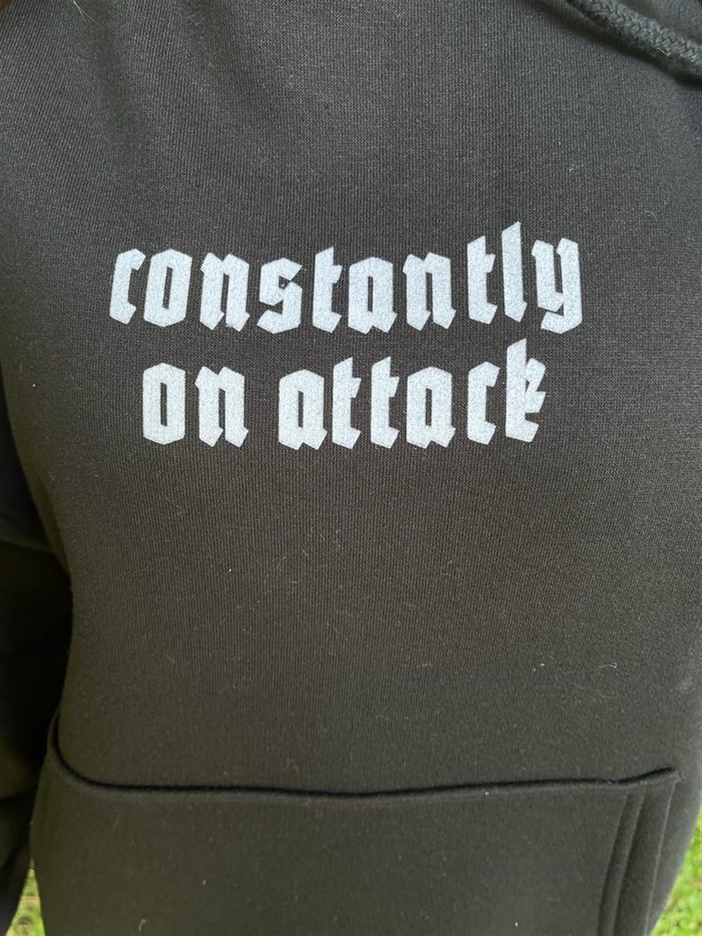 SİYAH BEYAZ BASKI SWEAT