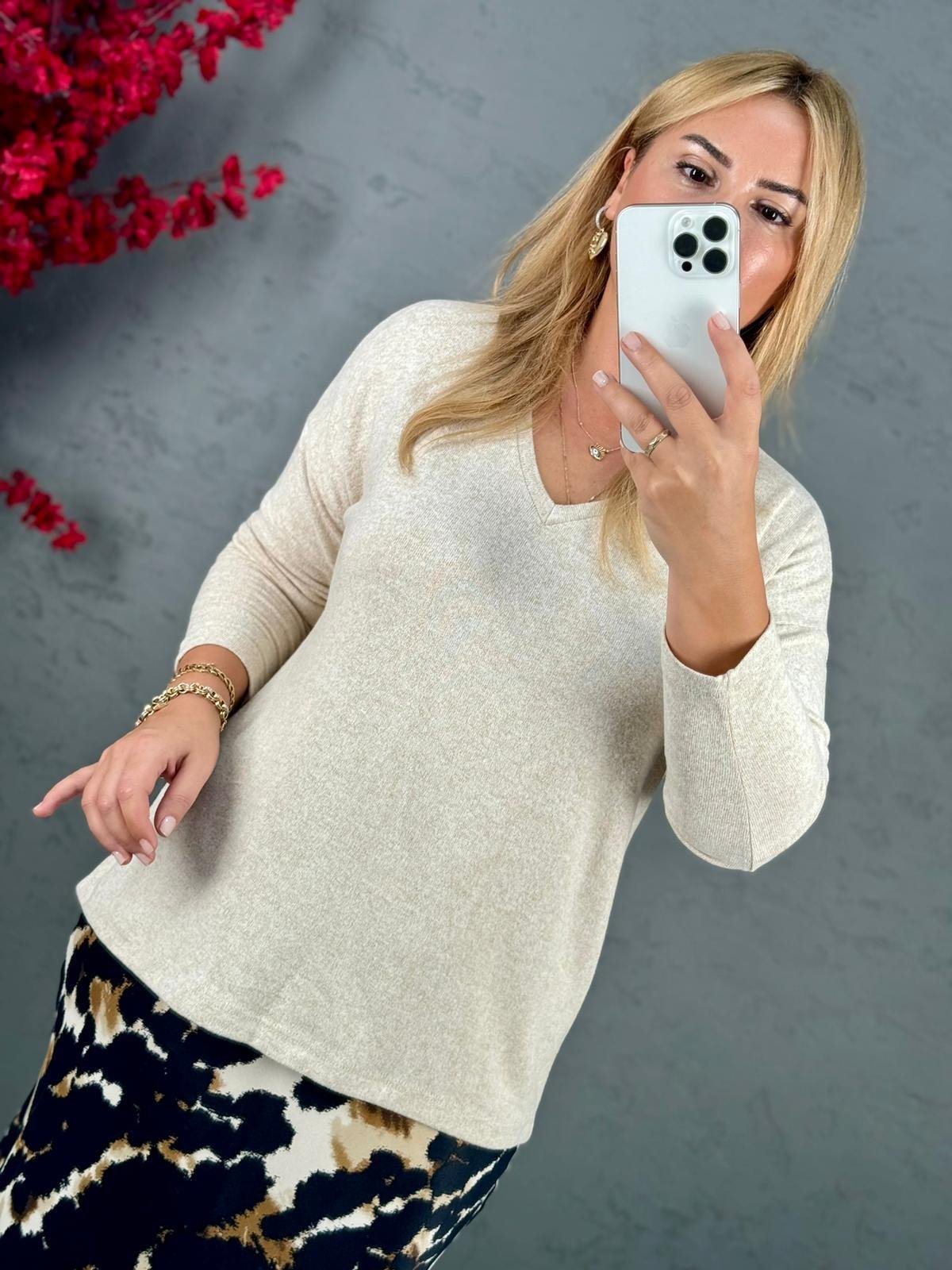 SİYAH KREM DESENLİ SATEN ETEK