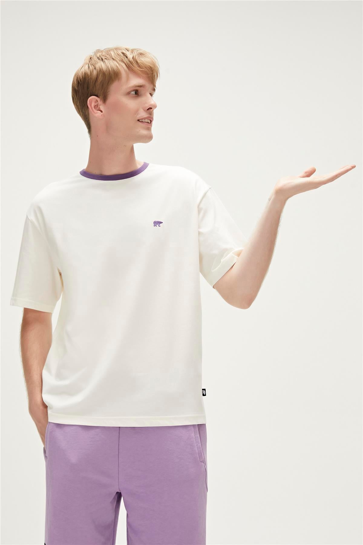 Adios T-Shirt Marshmallow Beyaz Basic Erkek Tişört 