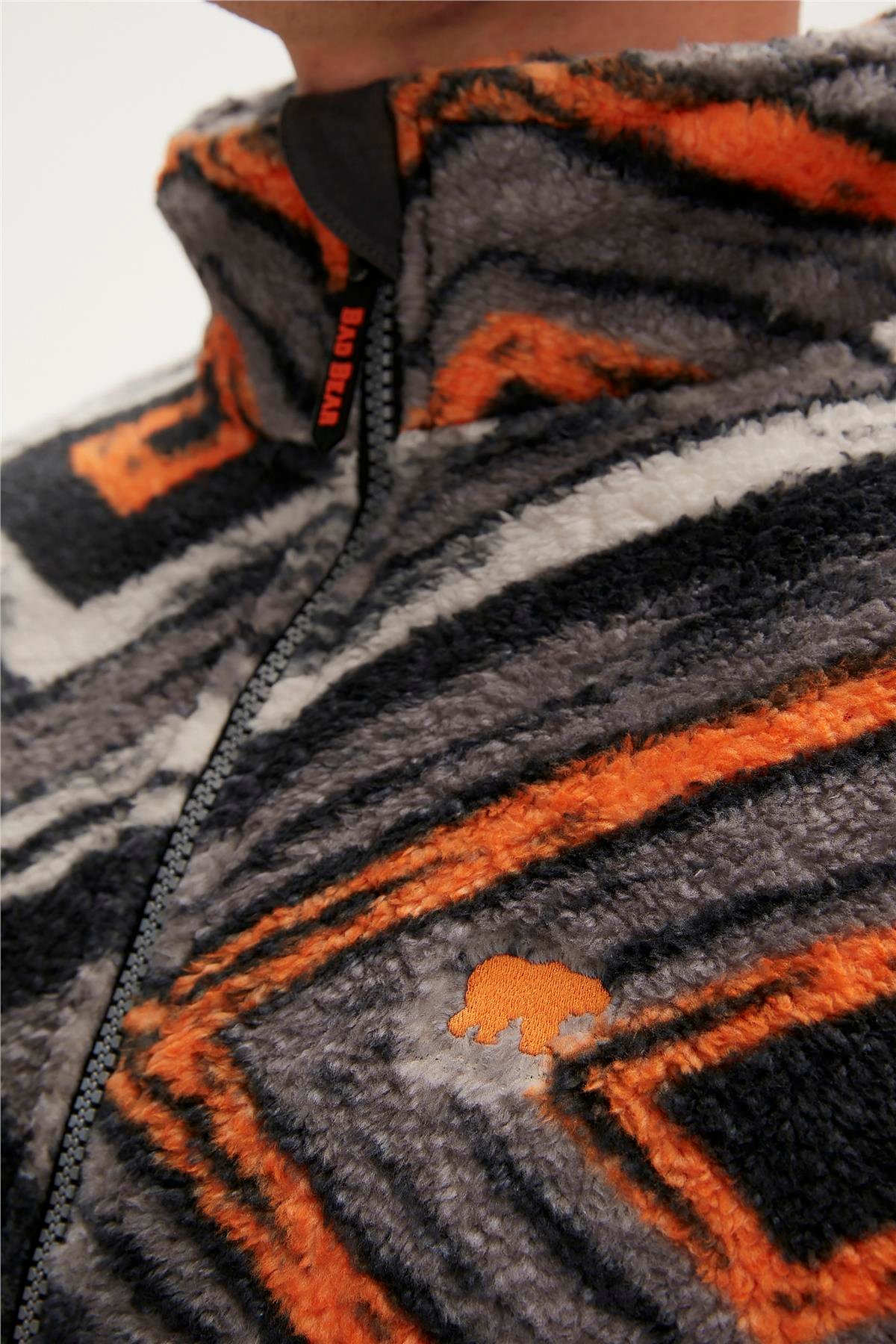 AFRO FULL ZIP PLUSH SİYAH