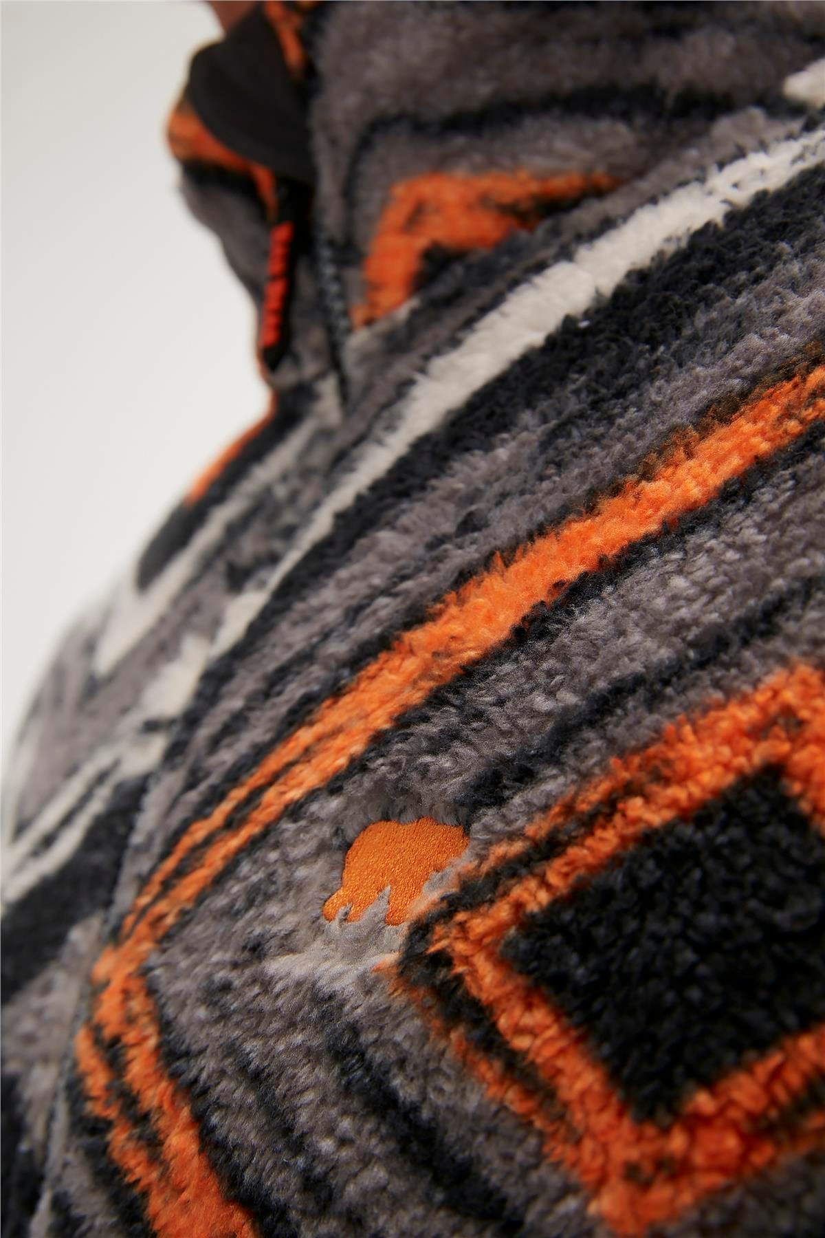 AFRO FULL ZIP PLUSH SİYAH