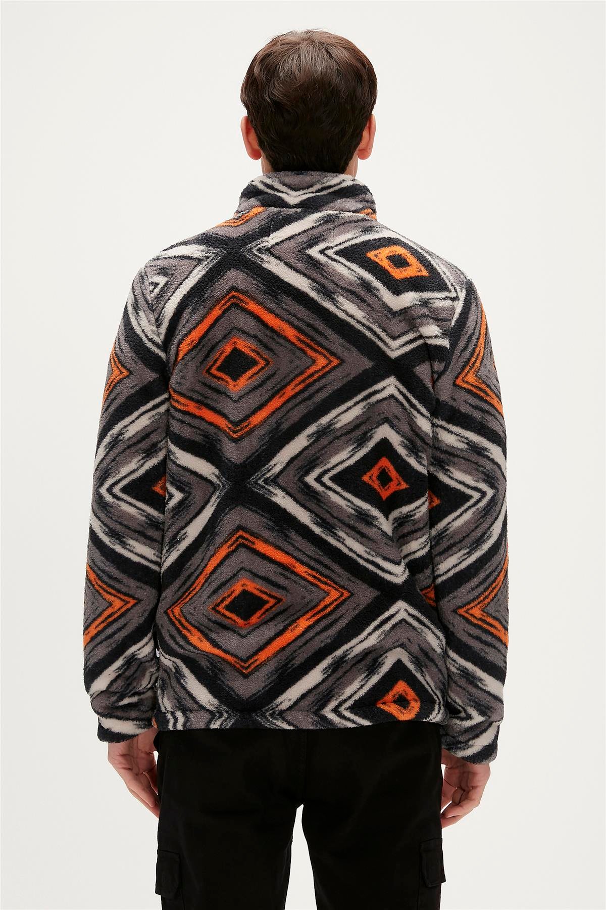 AFRO FULL ZIP PLUSH SİYAH