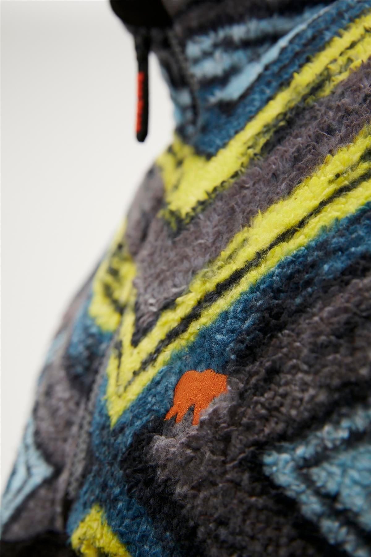 AFRO HALF ZIP PLUSH SİYAH