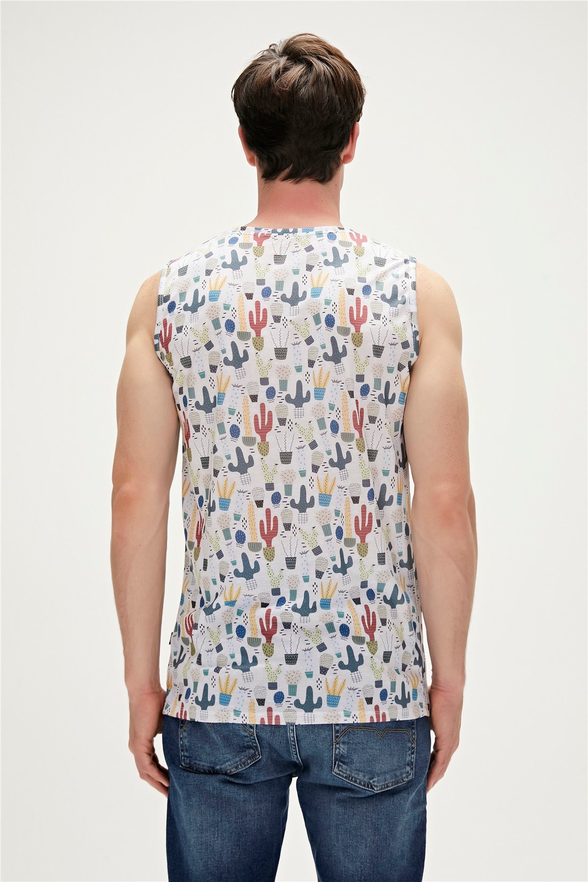 AREOLE TANK-TOP BEYAZ