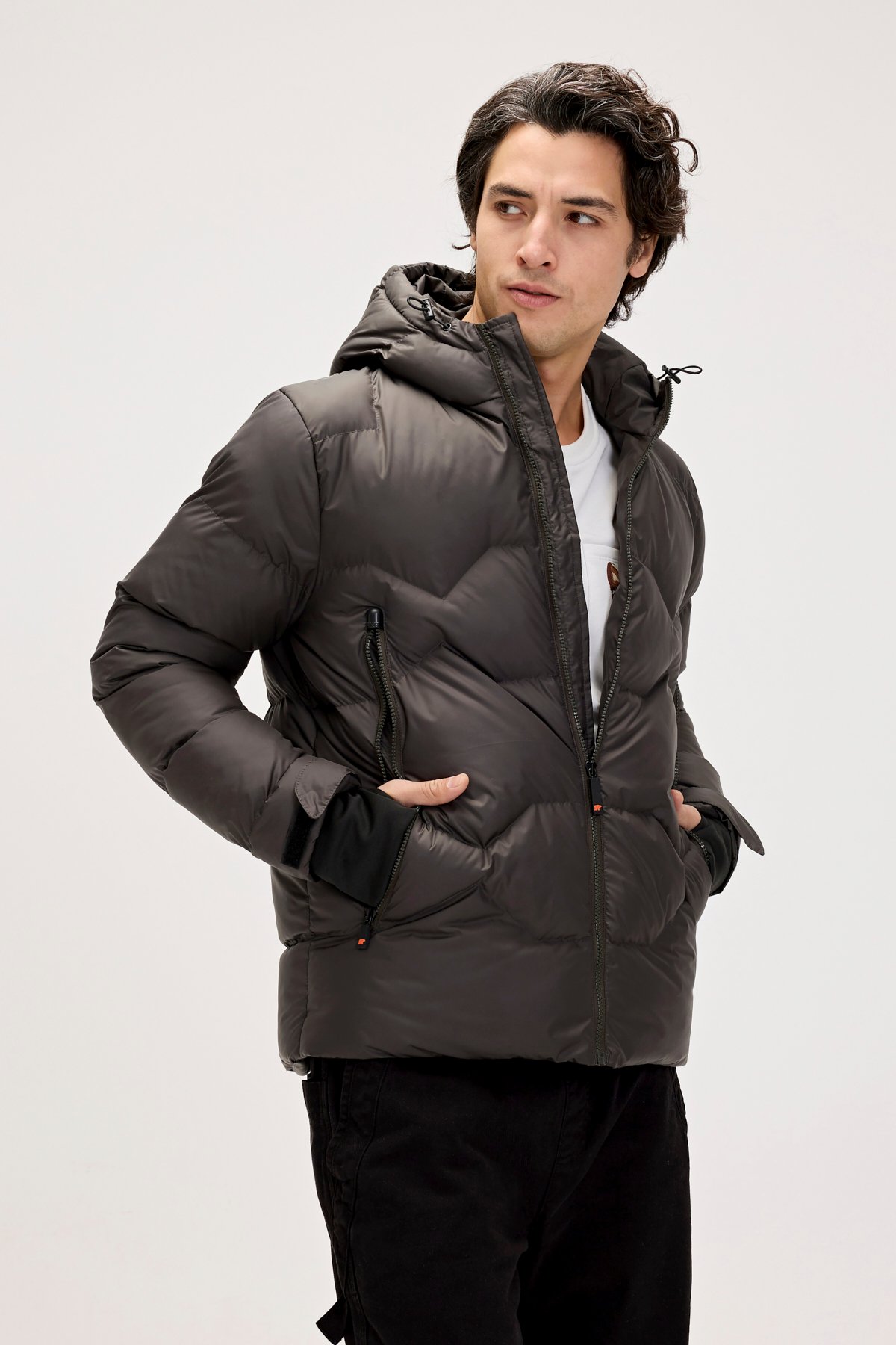 AXEL PUFFER COAT PUFFER JACKET ASPHALT  ERKEK OUTERWEAR AXEL PUFFER COATAXEL PUFFER COAT