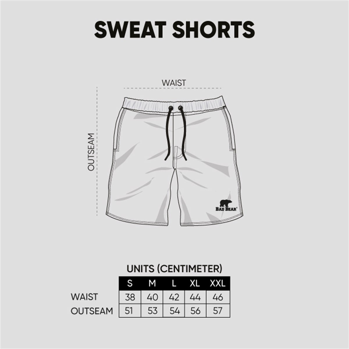 Bad Bear Display Erkek Gri Melanj Sweat Şort