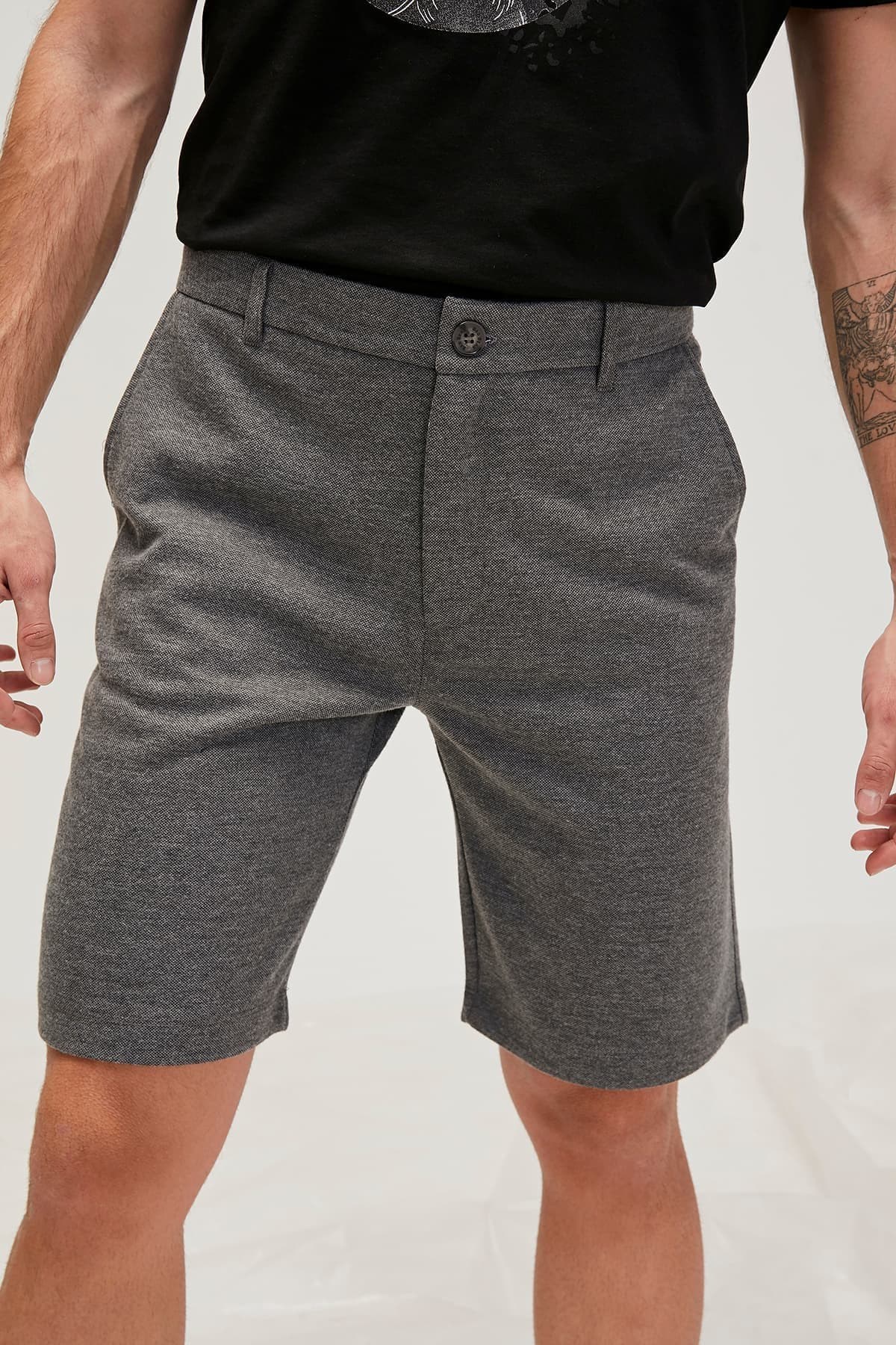 Bad Bear Erkek Antrasit Şort Hamılton Sweatshort